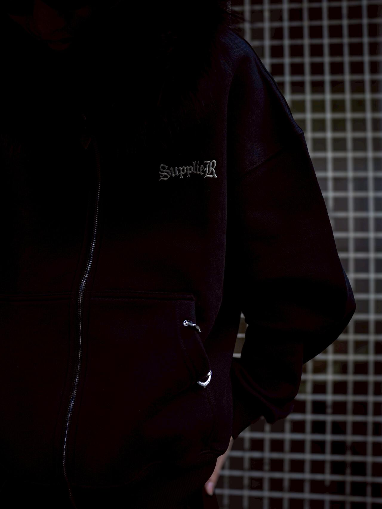 SUPPLIER/サプライヤー/【LHP EXCLUSIVE】FAUX FUR CROPPED CROSS ZIP