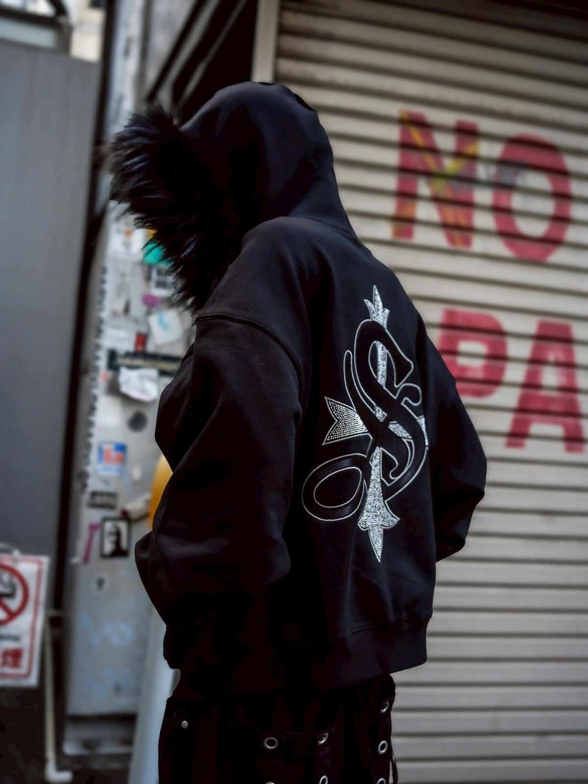 SUPPLIER/サプライヤー/【LHP EXCLUSIVE】FAUX FUR CROPPED CROSS ZIP 