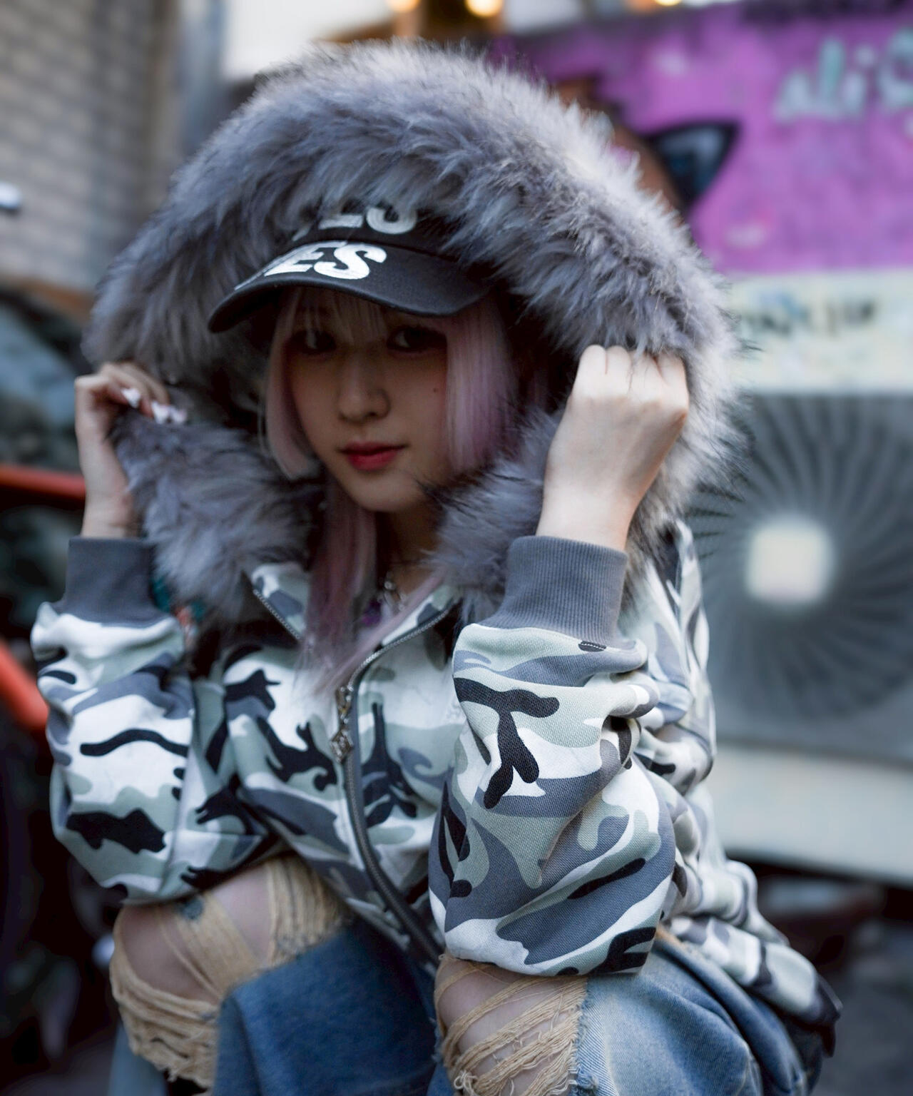 SUPPLIER/サプライヤー/【LHP EXCLUSIVE】FAUX FUR CROPPED CROSS ZIP