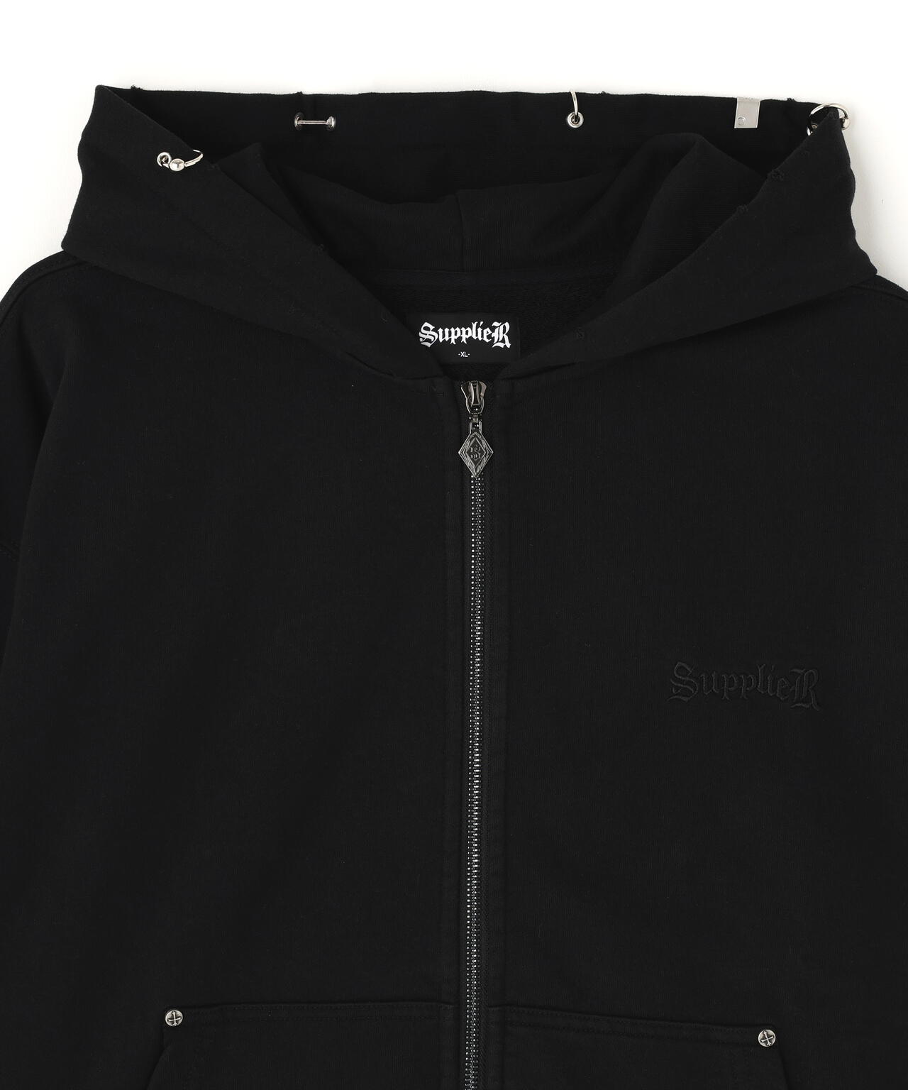 SUPPLIER/サプライヤー/Pierced Tribal Cross Zip Hoodie