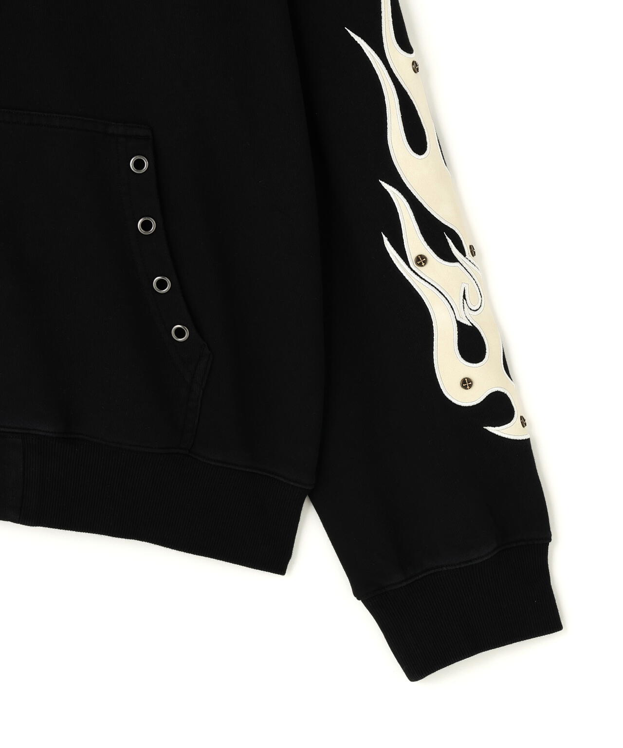 サプライヤーダガーレザーパッチジップフ－ディー SUPPLIER（サプライヤー） パーカー Dagger Leather Patch Zip Hoodie