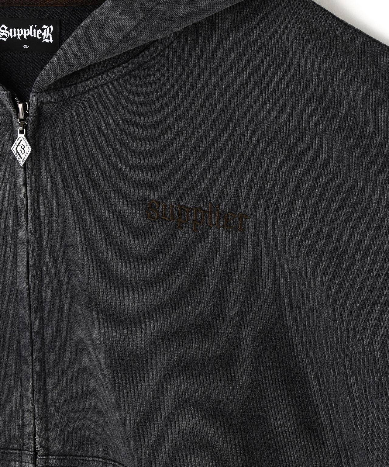 SUPPLIER/サプライヤー/MULTIPLE CROSS  RHINESTONE ZIP HOODIE