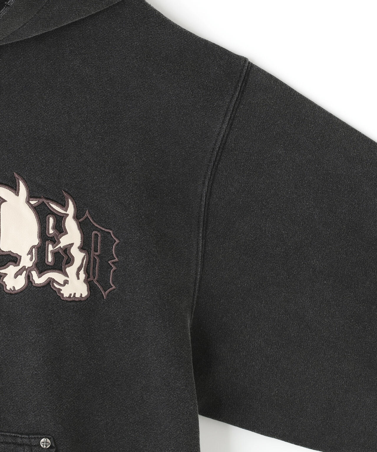 SUPPLIER/サプライヤー/DEMON SKULL LEATHER PAT ZIP HOODIE | L.H.P