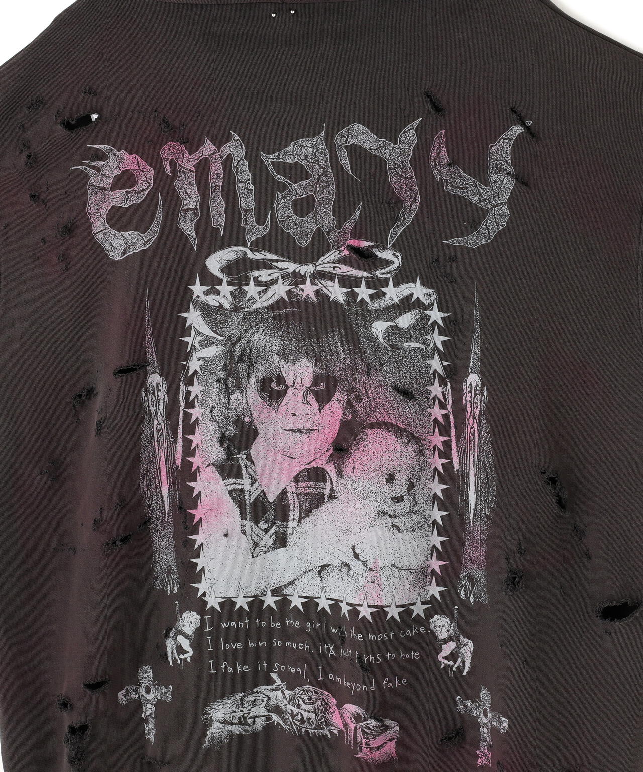emary/エメリー/Damaged Psycho candy hoodie | L.H.P（エルエイチピー
