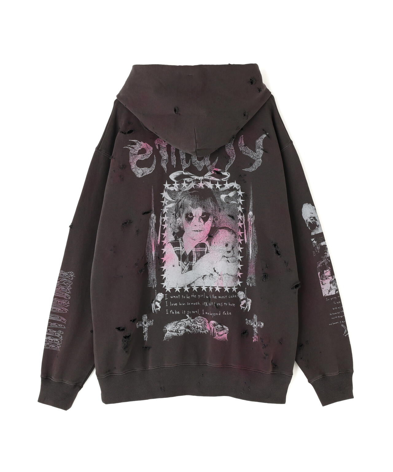 emary/エメリー/Damaged Psycho candy hoodie | L.H.P（エルエイチピー