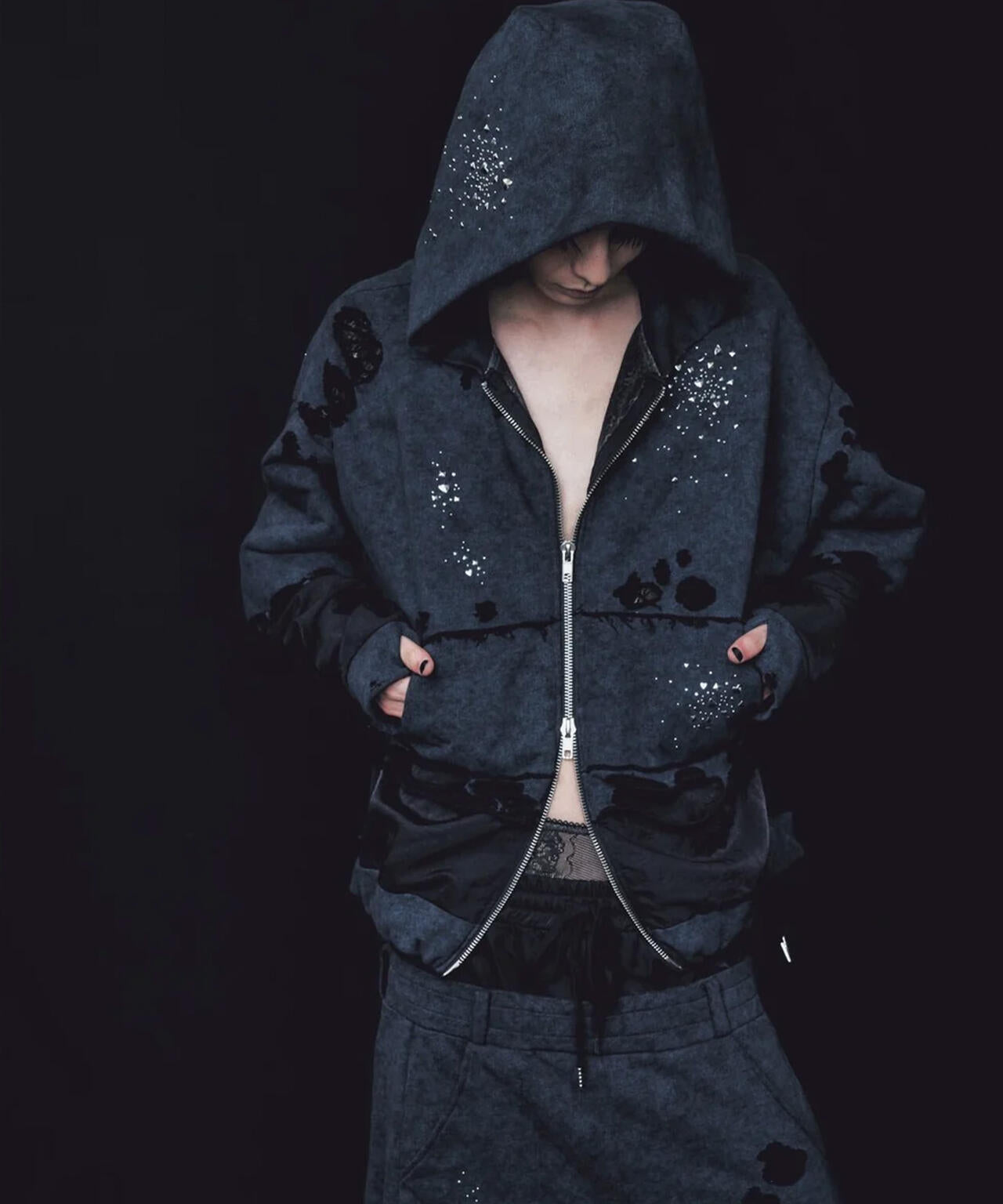 neith. Meteor Crush Hoodie Black パーカー neith./ネイス/Meteor Crush Hoodie(Black) | L.H.P（エルエイチピー