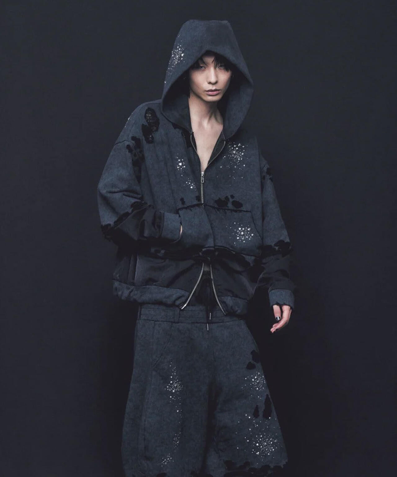 neith./ネイス/Meteor Crush Hoodie(Black) | L.H.P（エルエイチピー
