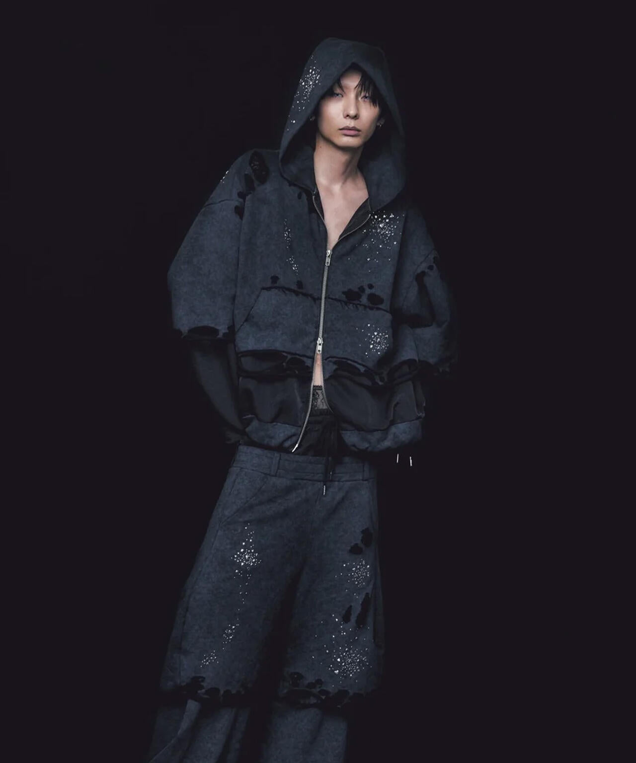 neith./ネイス/Meteor Crush Hoodie(Black) | L.H.P（エルエイチピー