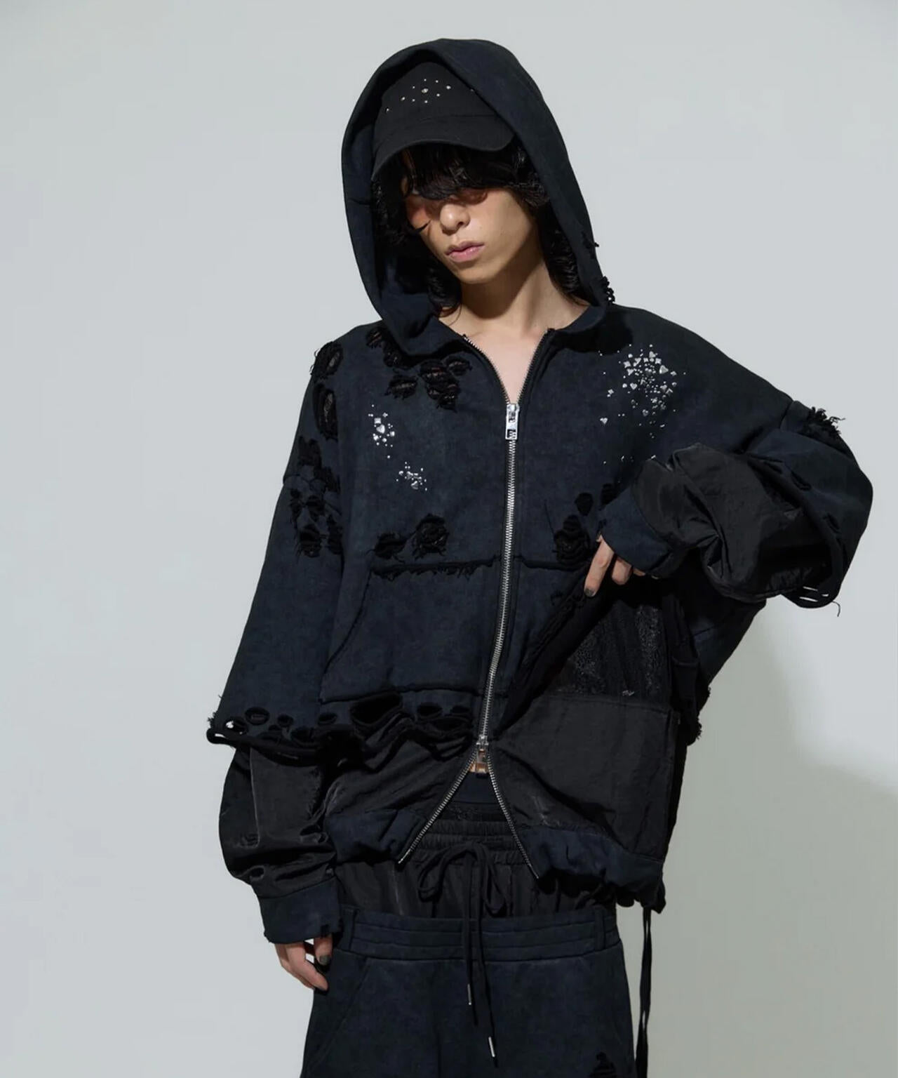 neith./ネイス/Meteor Crush Hoodie(Black) | L.H.P（エルエイチピー