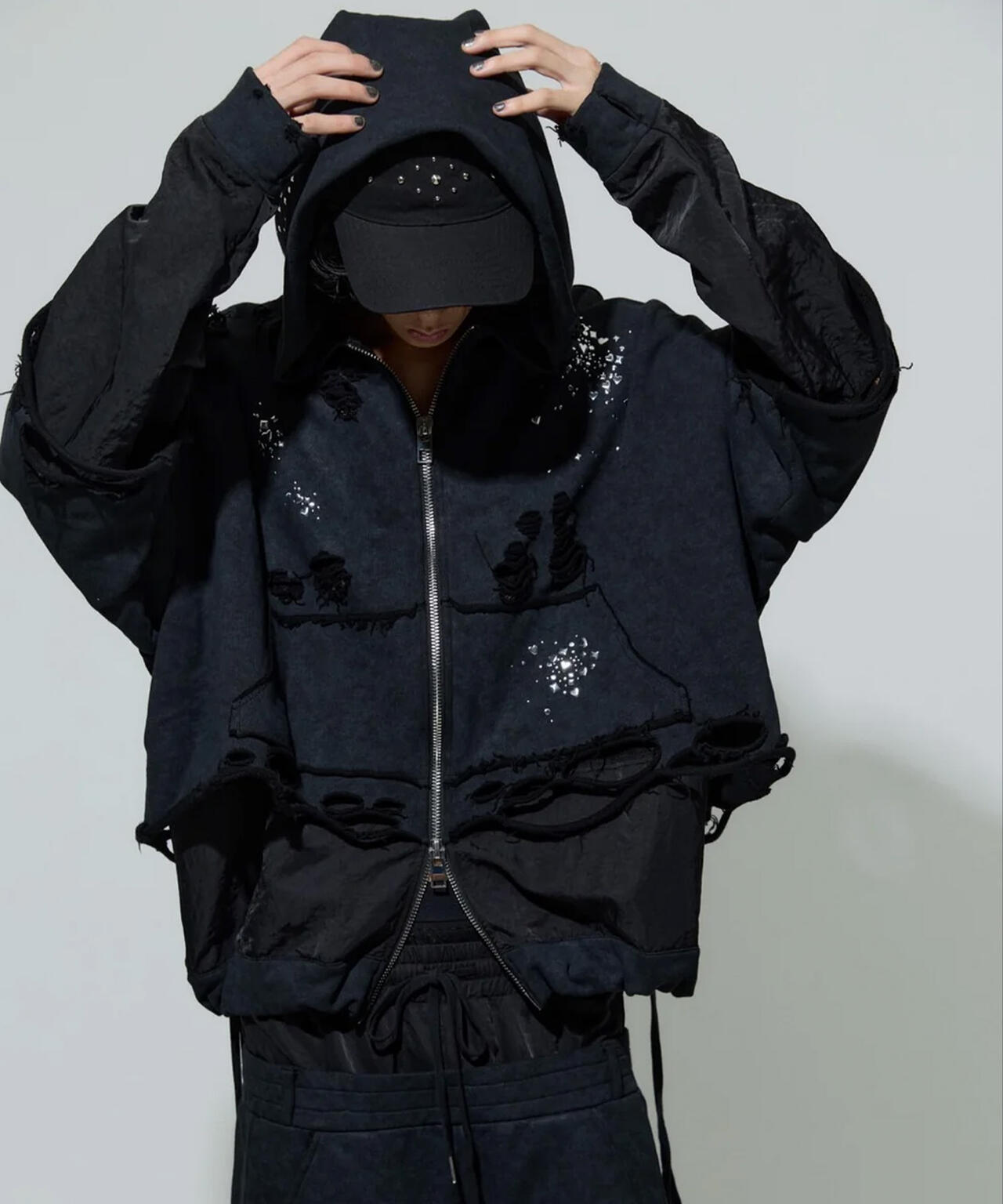 neith./ネイス/Meteor Crush Hoodie(Black) | L.H.P（エルエイチピー