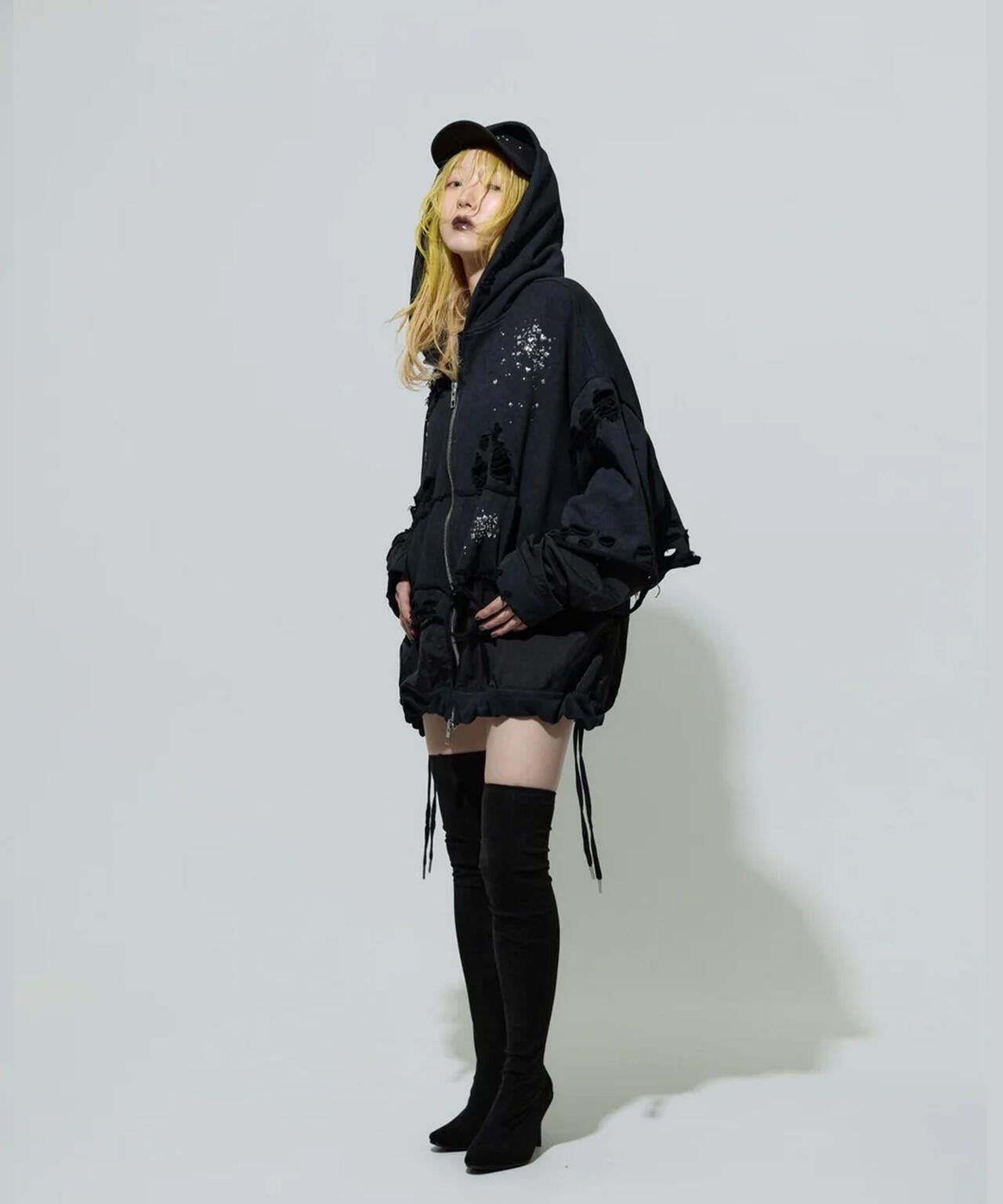 neith./ネイス/Meteor Crush Hoodie(Black) | L.H.P（エルエイチピー