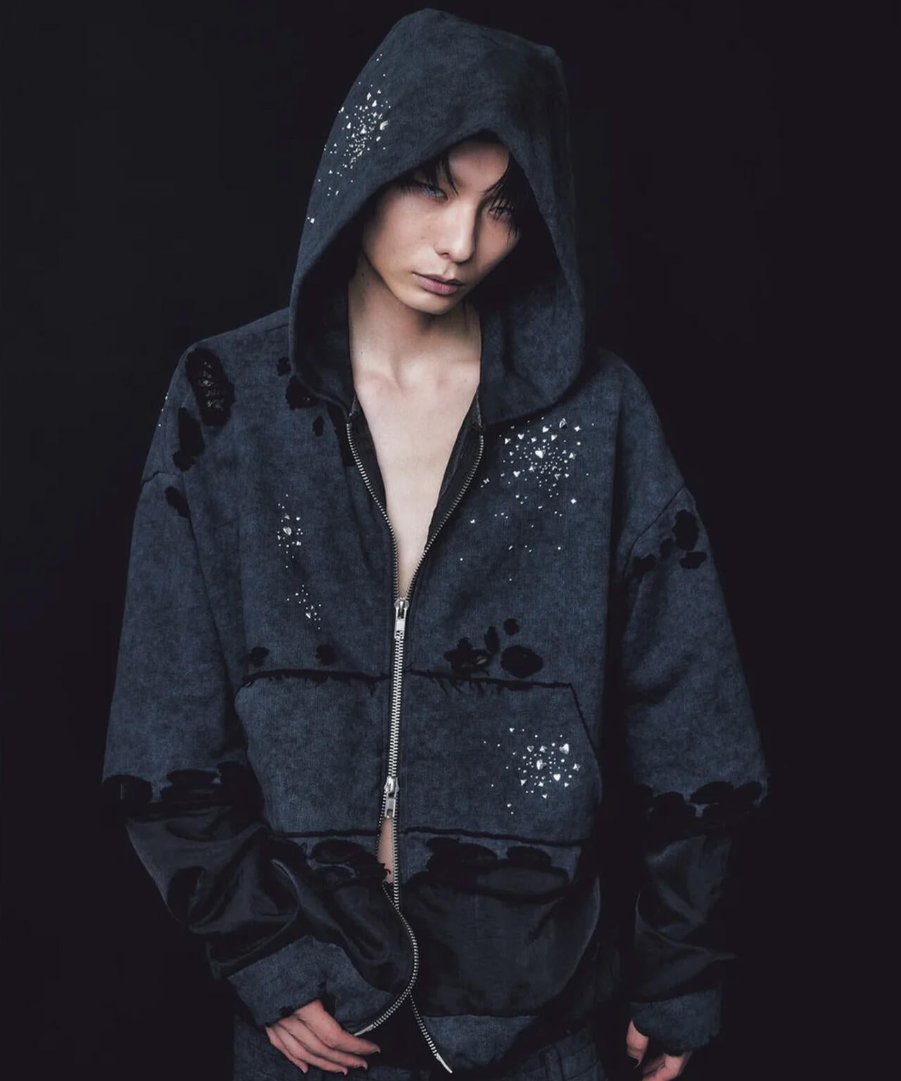 neith./ネイス/Meteor Crush Hoodie(Black) | L.H.P（エルエイチピー