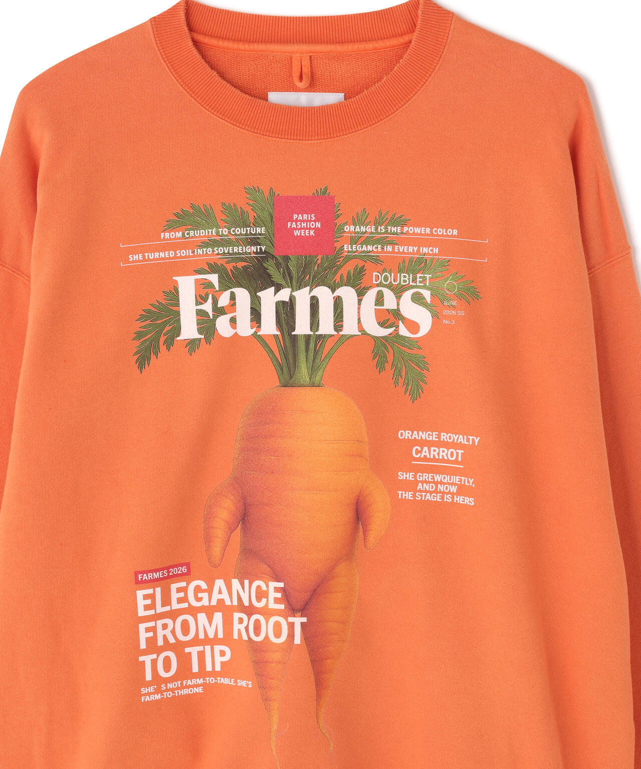 doublet/ダブレット/FARMES MAGAZINE COVER SWEAT SHIRT