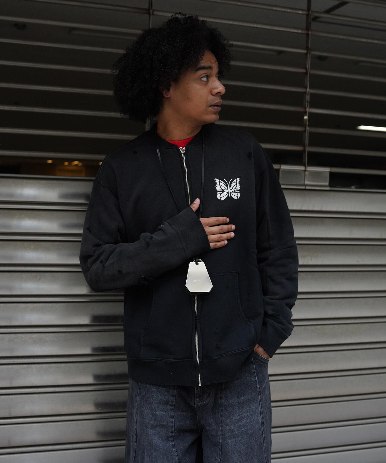 NEEDLES/ニードルズ/DECONSTRUCTED ZIPPED SWEAT | L.H.P