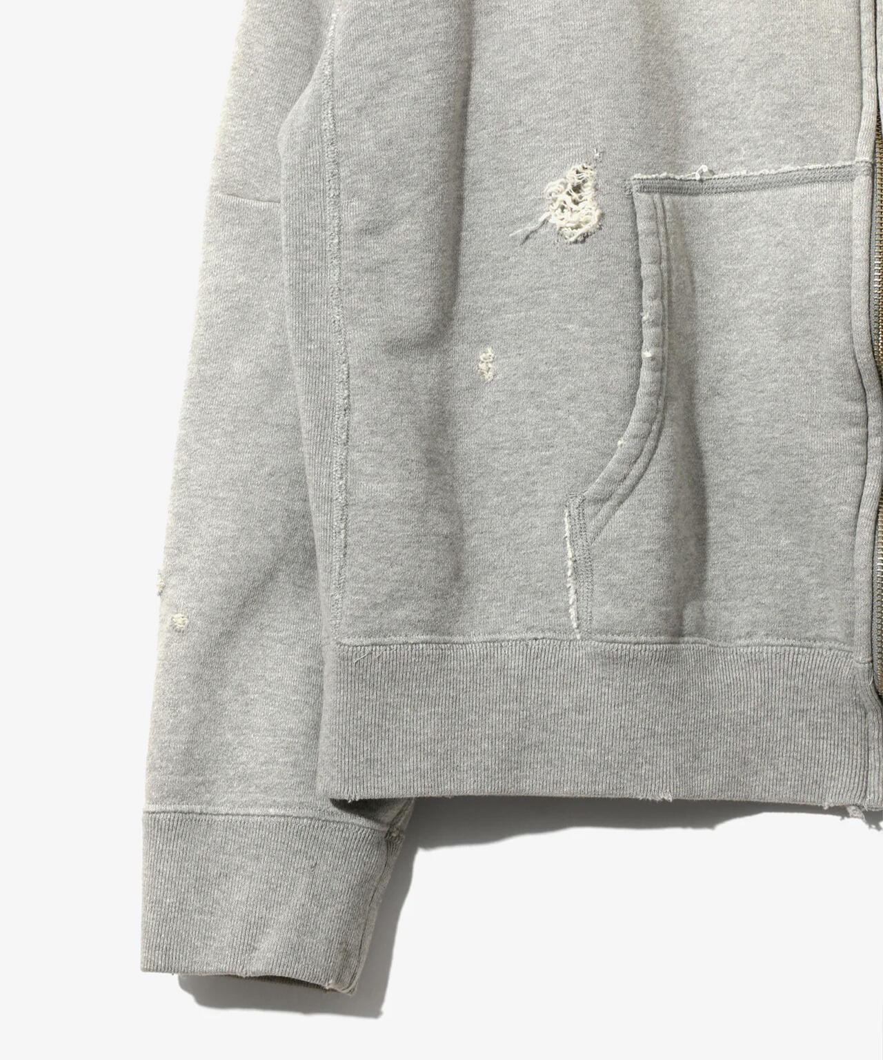NEEDLES/ニードルズ/DECONSTRUCTED ZIPPED SWEAT | L.H.P