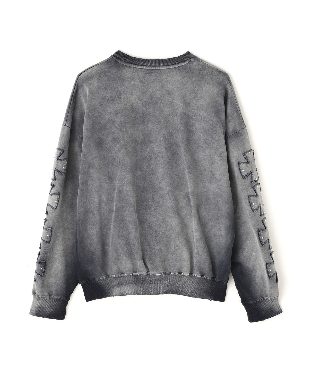 DankeSchon/ダンケシェーン/SPRAY PIGMENT SWEAT CREWNECK IRON