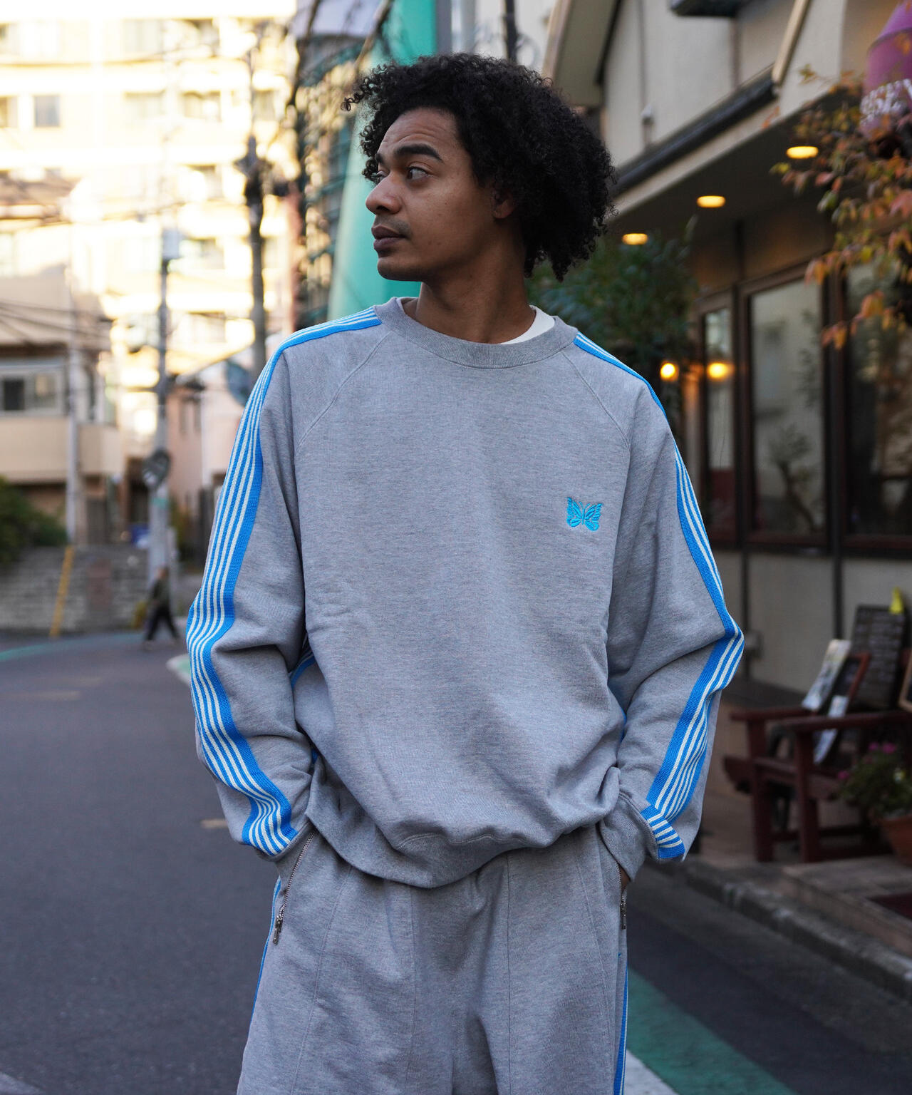 NEEDLES/ニードルズ/【LHP EXCLUSIVE】TRACK CREW NECK - COTTON