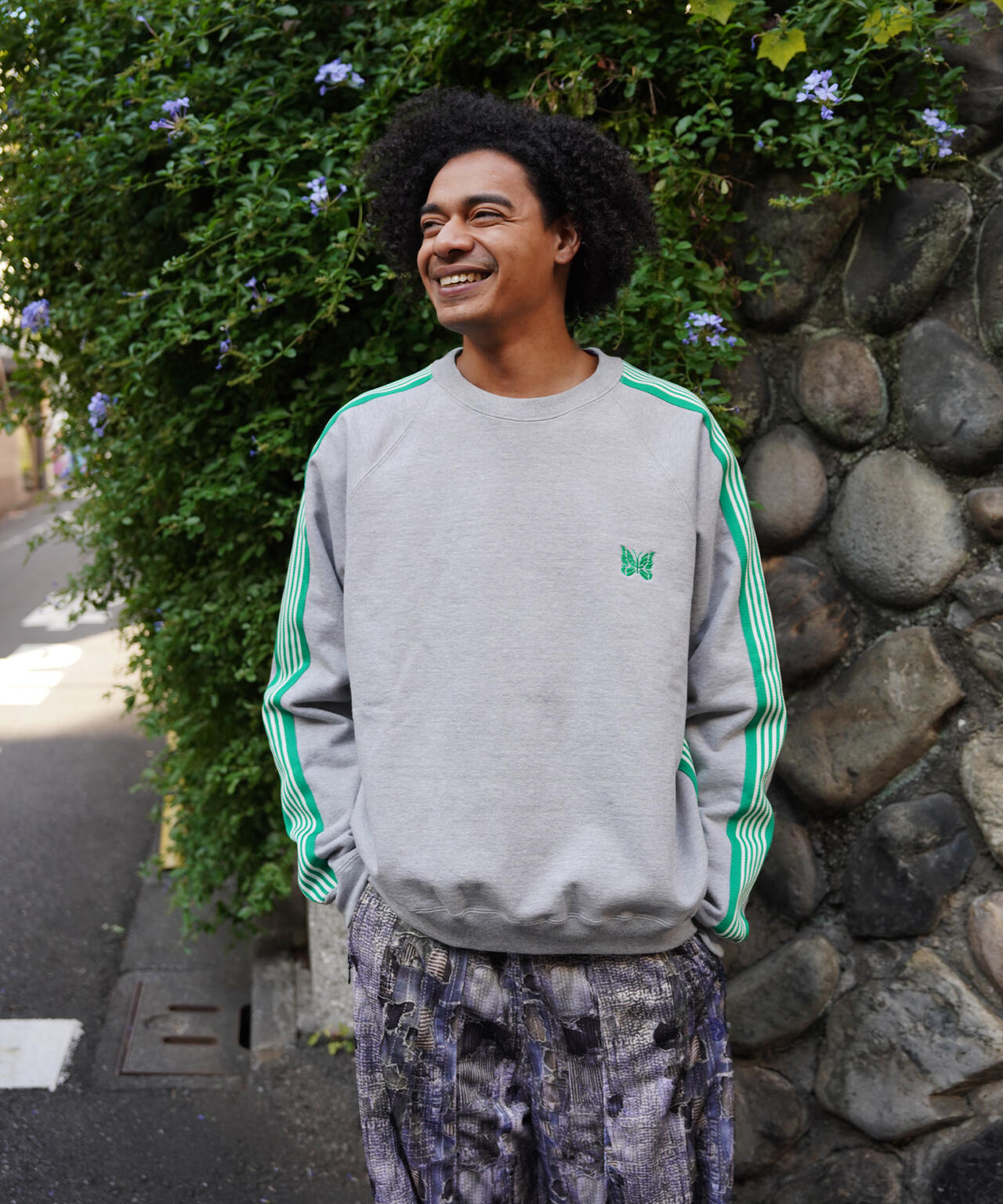 NEEDLES/ニードルズ/【LHP EXCLUSIVE】TRACK CREW NECK - COTTON