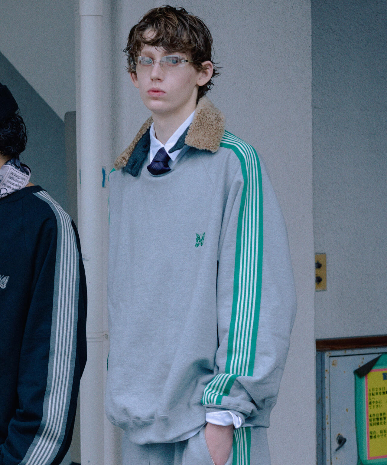 NEEDLES/ニードルズ/【LHP EXCLUSIVE】TRACK CREW NECK - COTTON