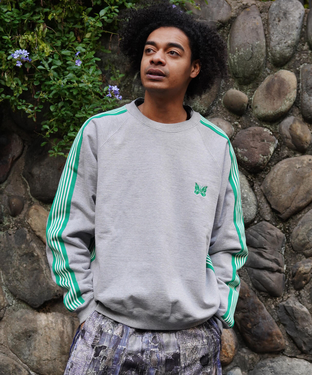 NEEDLES/ニードルズ/【LHP EXCLUSIVE】TRACK CREW NECK - COTTON JERSEY