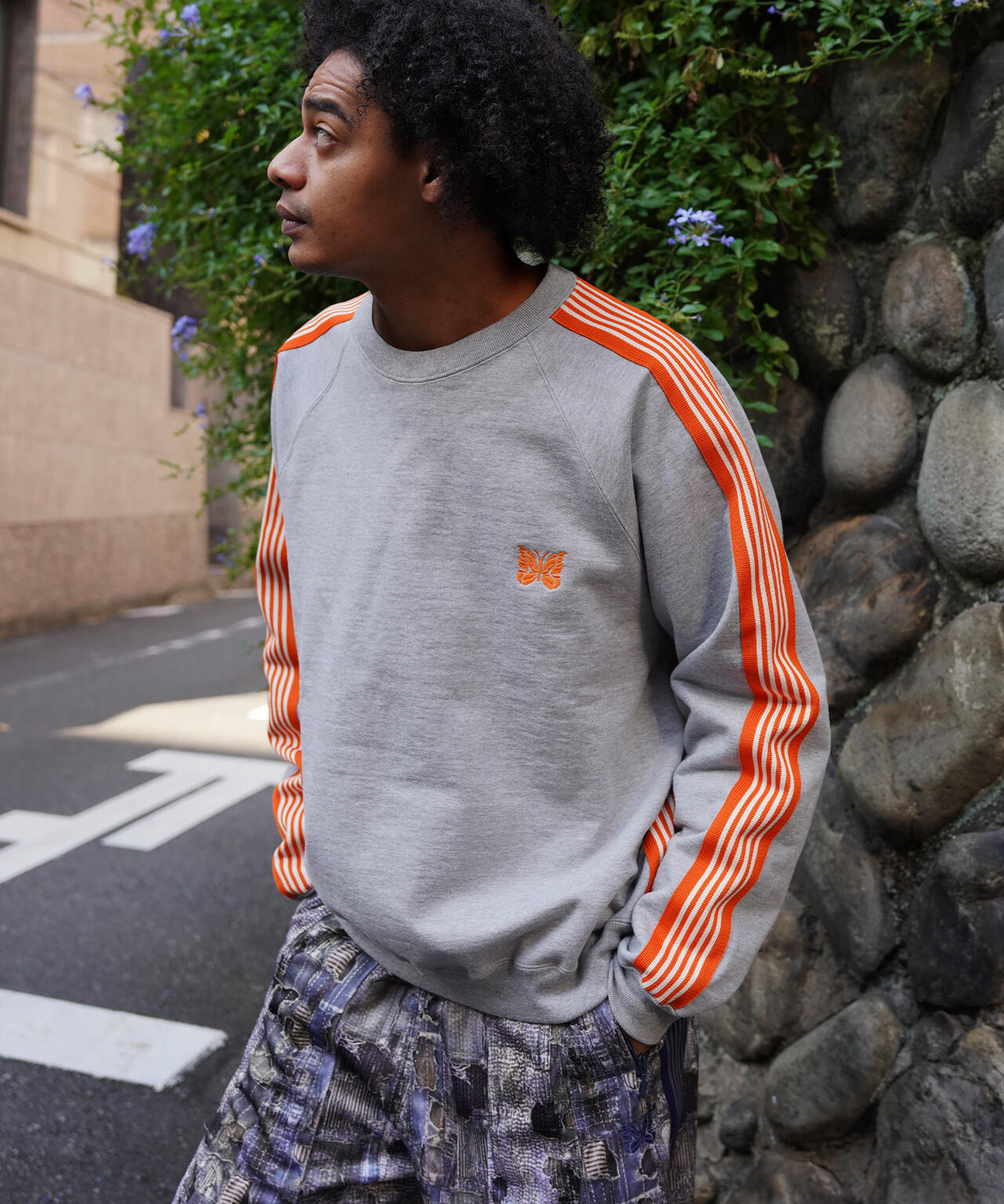 NEEDLES/ニードルズ/【LHP EXCLUSIVE】TRACK CREW NECK - COTTON