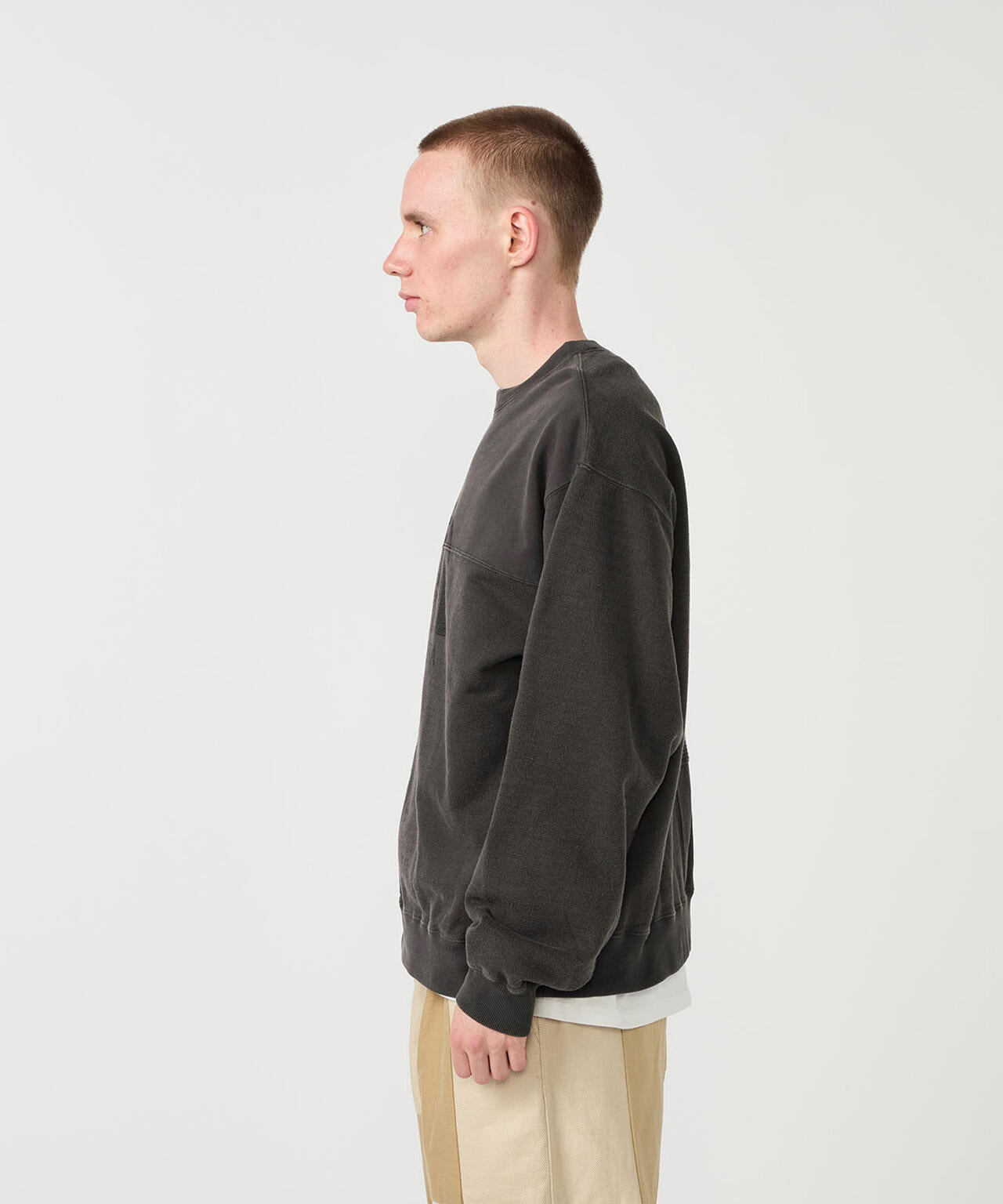 THE NORTH FACE PURPLE LABEL/Field Patchworked Crewneck Sweatshirt