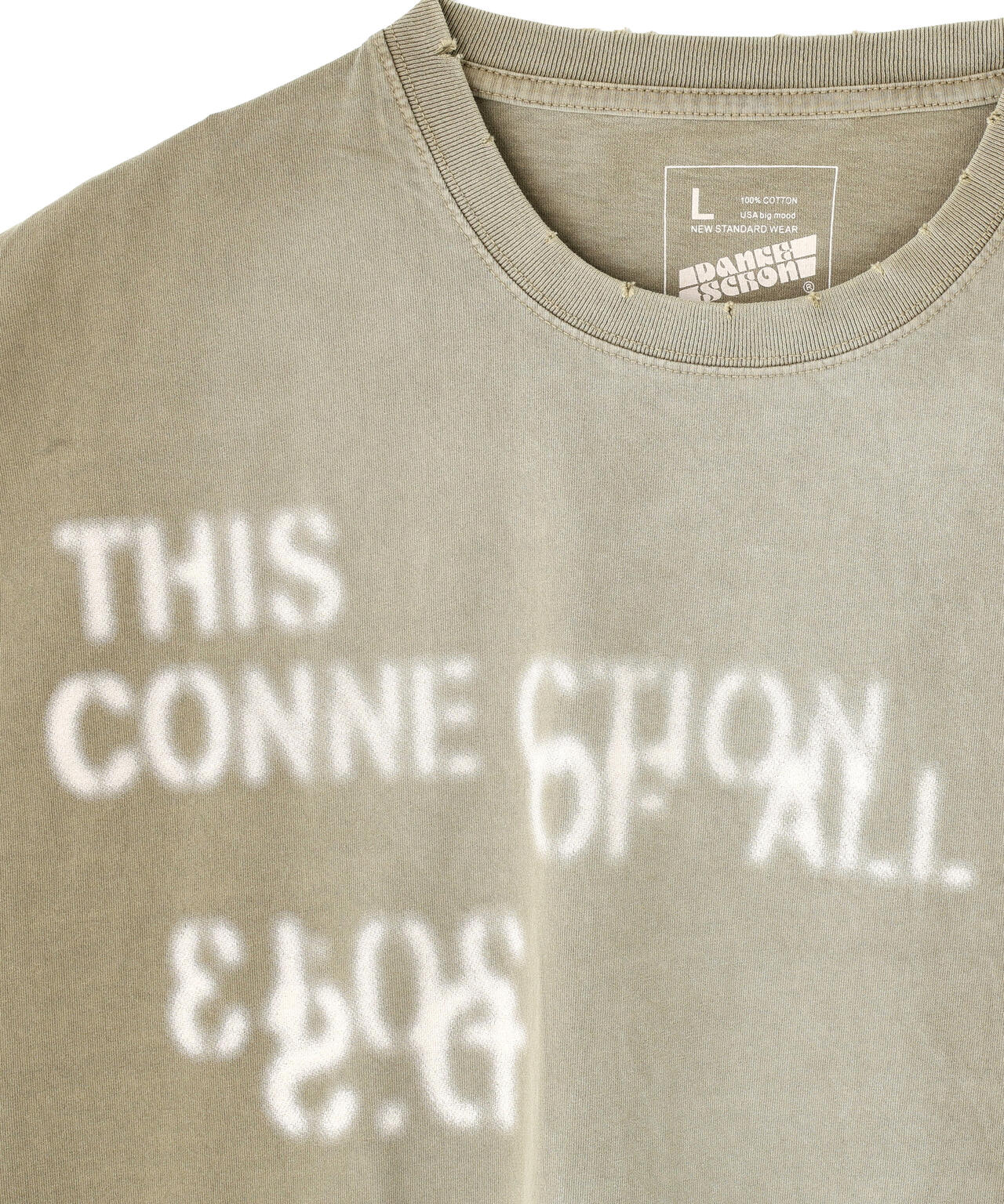 DankeSchon/ダンケシェーン/PIGMENT STENCIL S/S TEE | L.H.P