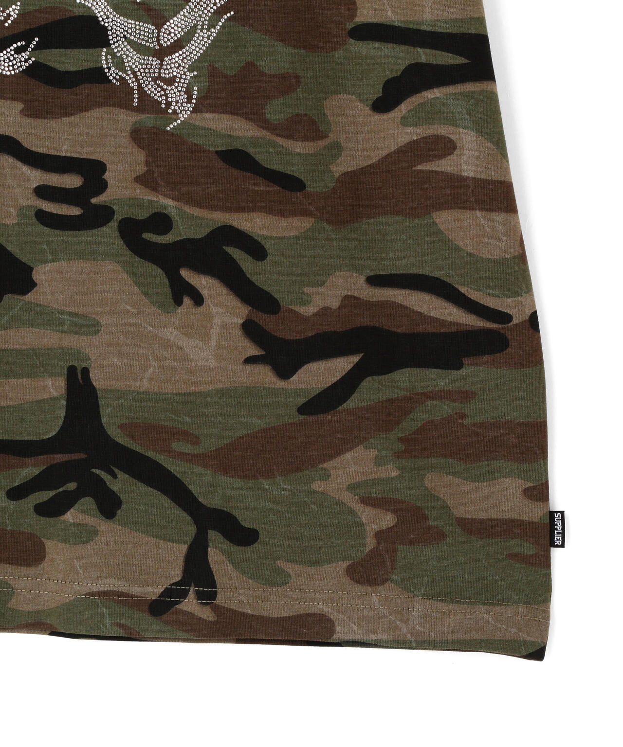 SUPPLIER/サプライヤー/RhineStone Fire Bones Tee