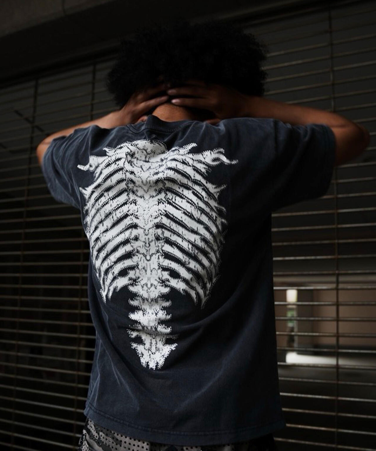 SUPPLIER/サプライヤー/LHP別注 Rhinestone Fire Bones Tee | L.H.P
