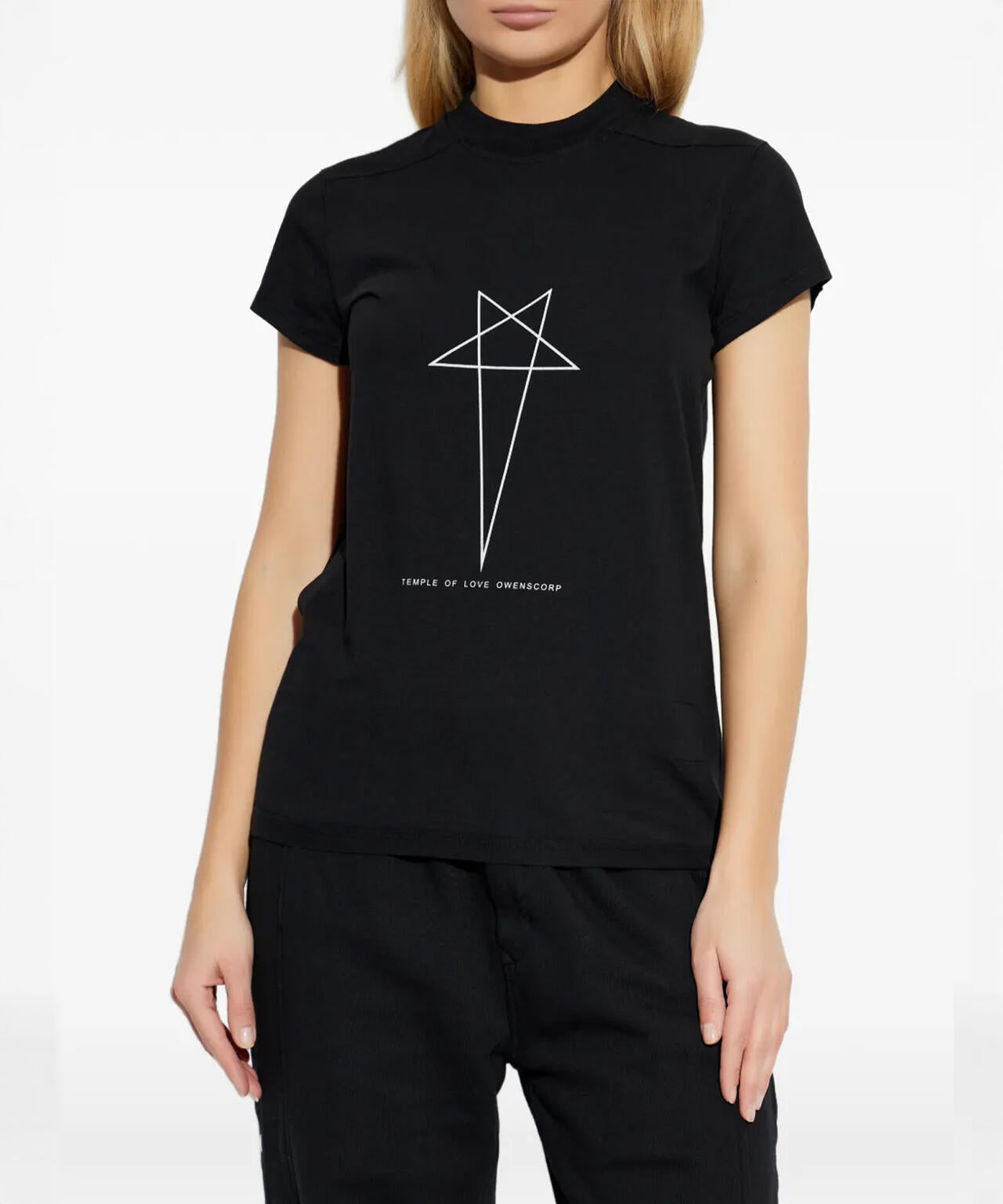 リックオウエンスダークシャドウ　ロゴプリント カットソー Rick Owens DRKSHDW/リックオウエンス ダークシャドウ/SMALL LEVEL T
