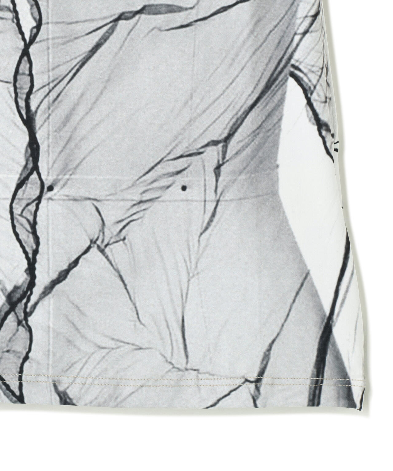 NACHE/ナチェ/SHEER TORSO PRINTED T-SHIRT