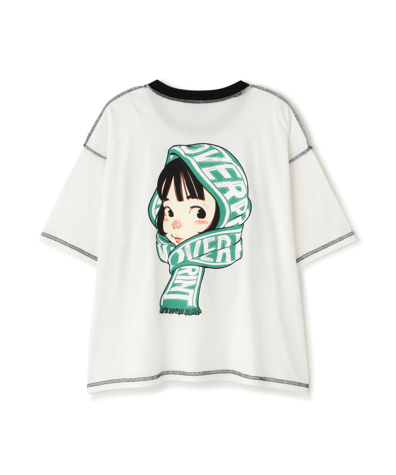 overprint/オーバープリント/SCARF TEE 2