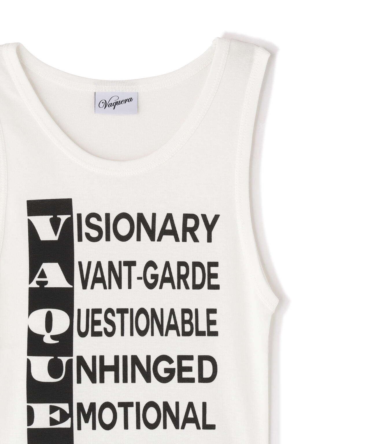 vaquera タンクトップ VAQUERA/ヴァケラ/WOMEN ANAGRAM TANK TOP | L.H.P（エルエイチピー