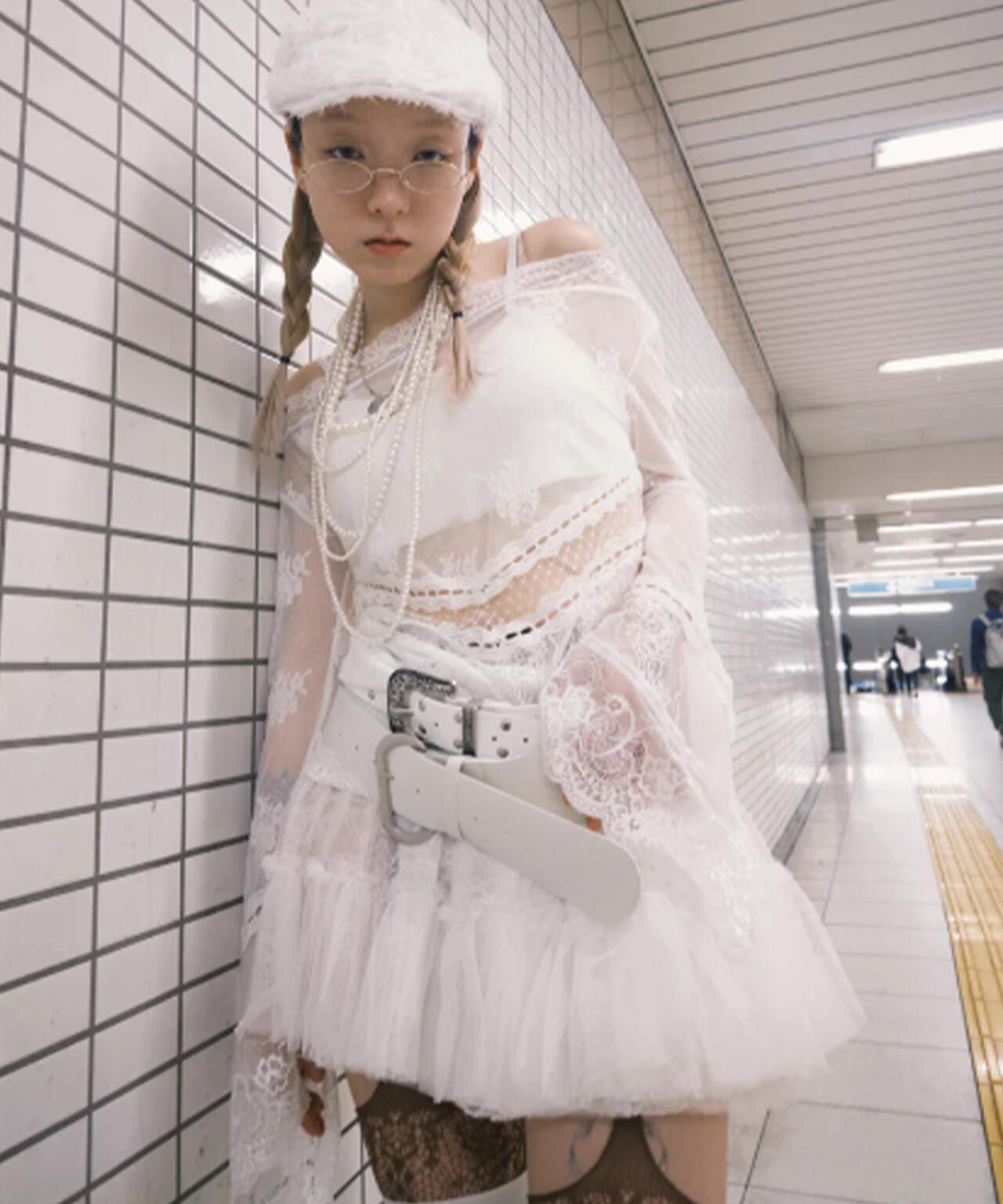 neith./ネイス/Multi Tulle Top(Lace White) | L.H.P（エルエイチピー