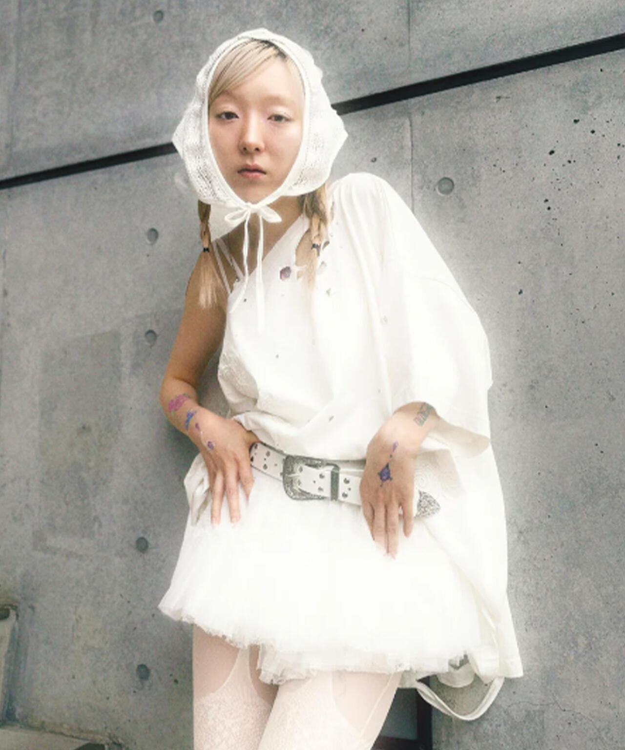 neith./ネイス/Multi Tulle Top(Lace White) | L.H.P（エルエイチピー