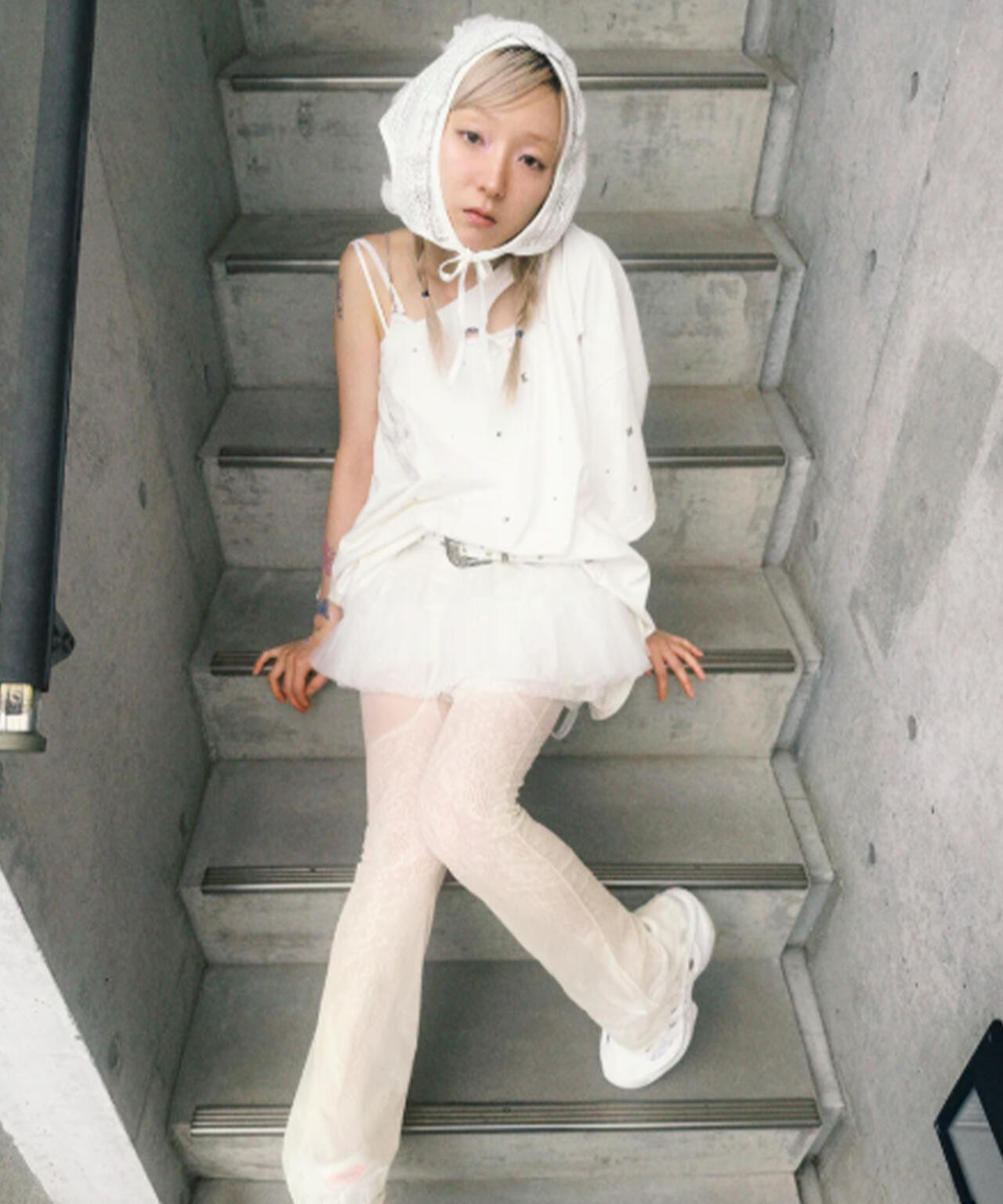 neith./ネイス/Multi Tulle Top(Lace White) | L.H.P（エルエイチピー