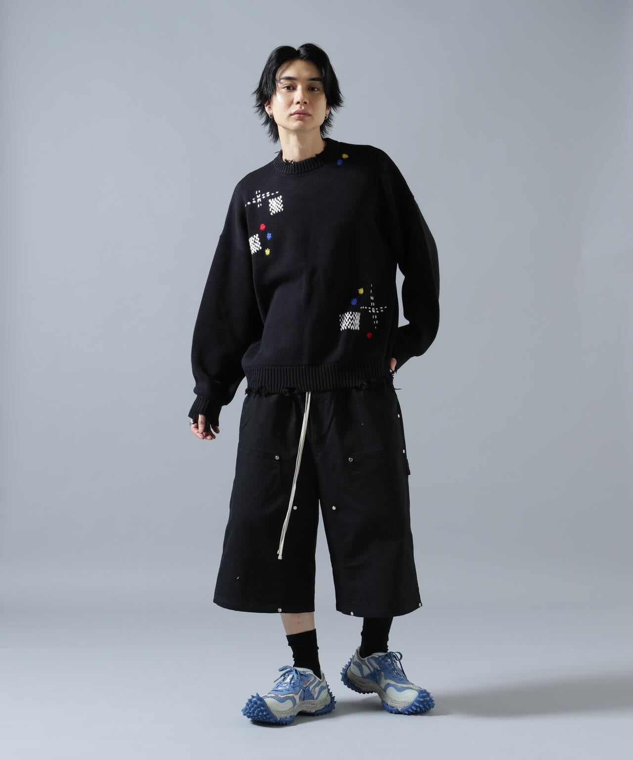 WEB&DEPOT限定】DankeSchon/ダンケシェーン/HAND STITCH KNIT CREWNECK