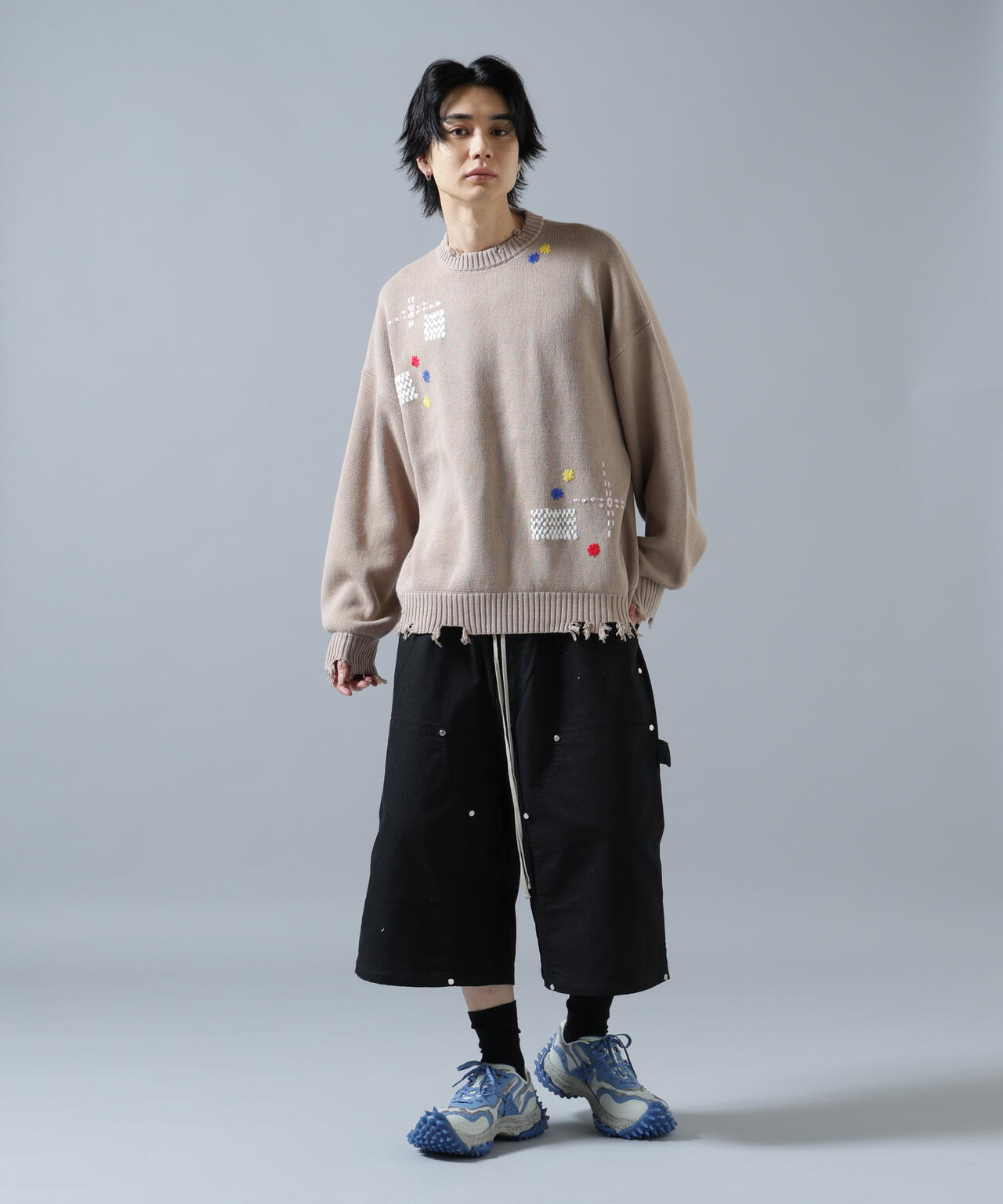 WEB&DEPOT限定】DankeSchon/ダンケシェーン/HAND STITCH KNIT CREWNECK