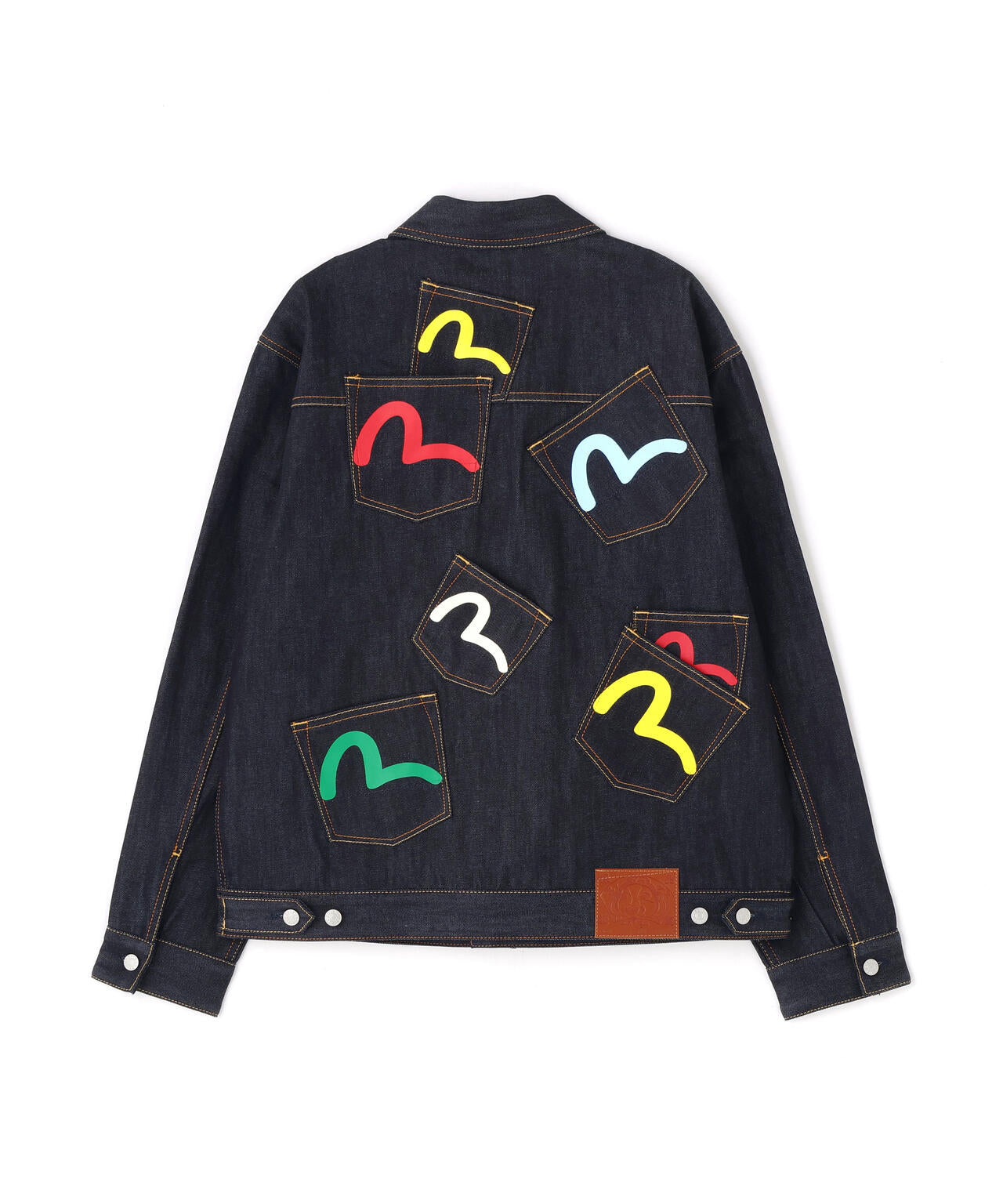 EVISU/エヴィス/Seagull Print and Multi-Pocket Relax Fit Denim Jacket