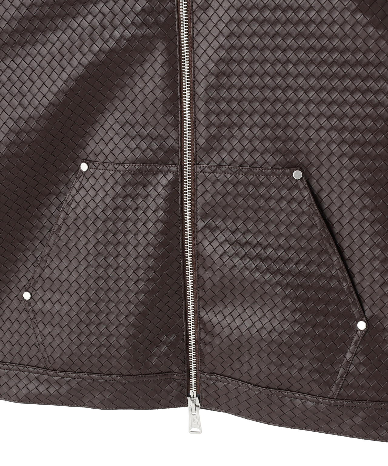 DankeSchon/ダンケシェーン/WOVEN FAUX LEATHER BLOUSON | L.H.P