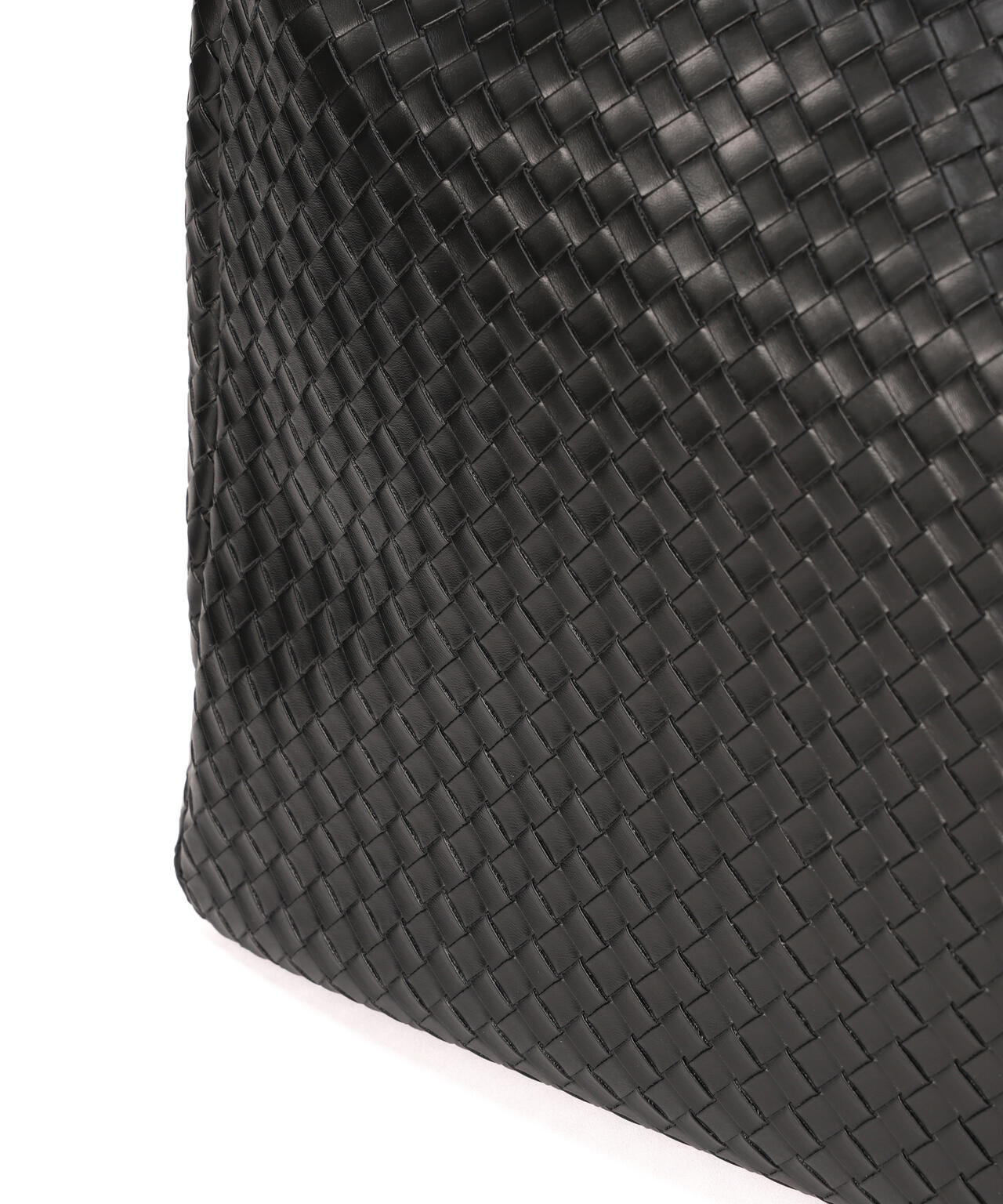 DankeSchon/ダンケシェーン/FAUX LEATHER WOVEN BAG