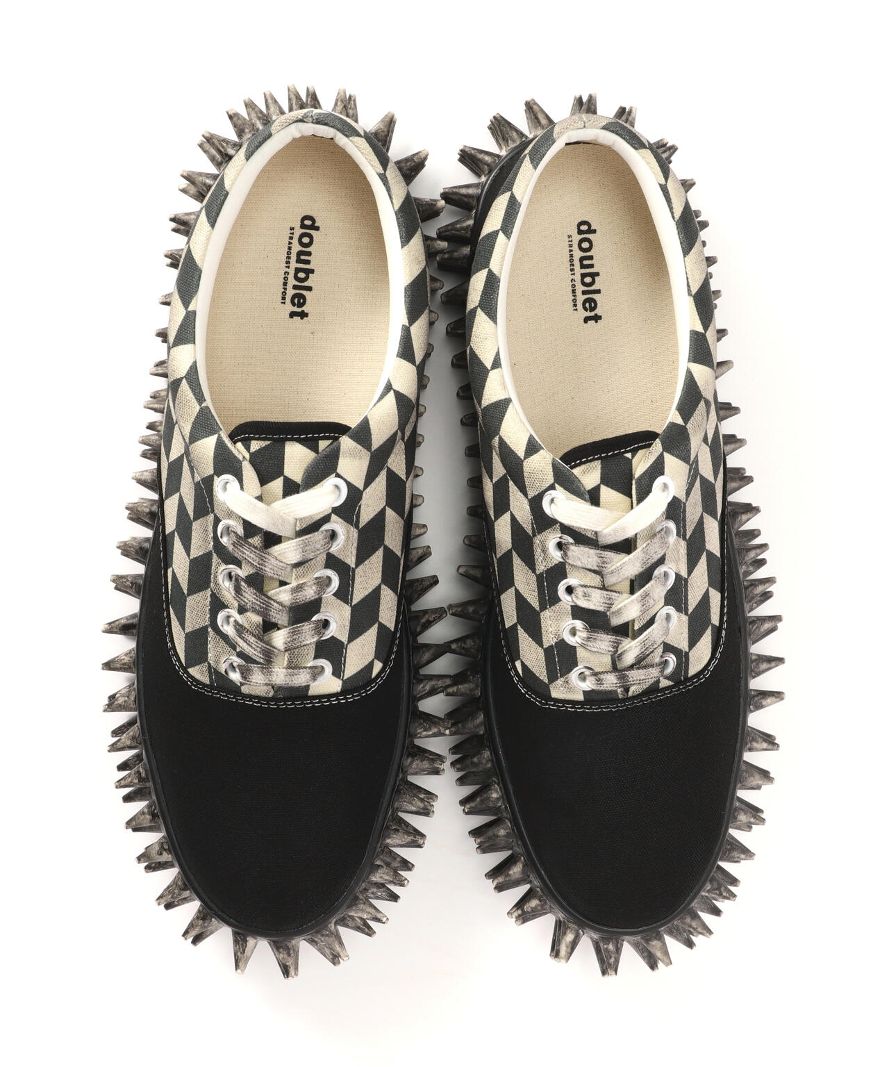 doublet/ダブレット/DIRTY SPIKE CANVAS SNEAKER