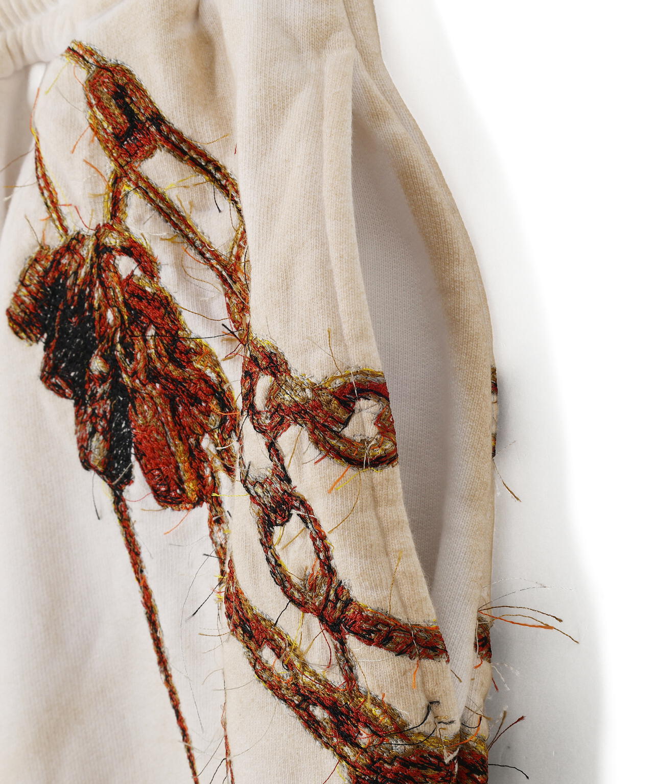doublet/ダブレット/TROMPE L’OEIL EMBROIDERYSWEATPANTS