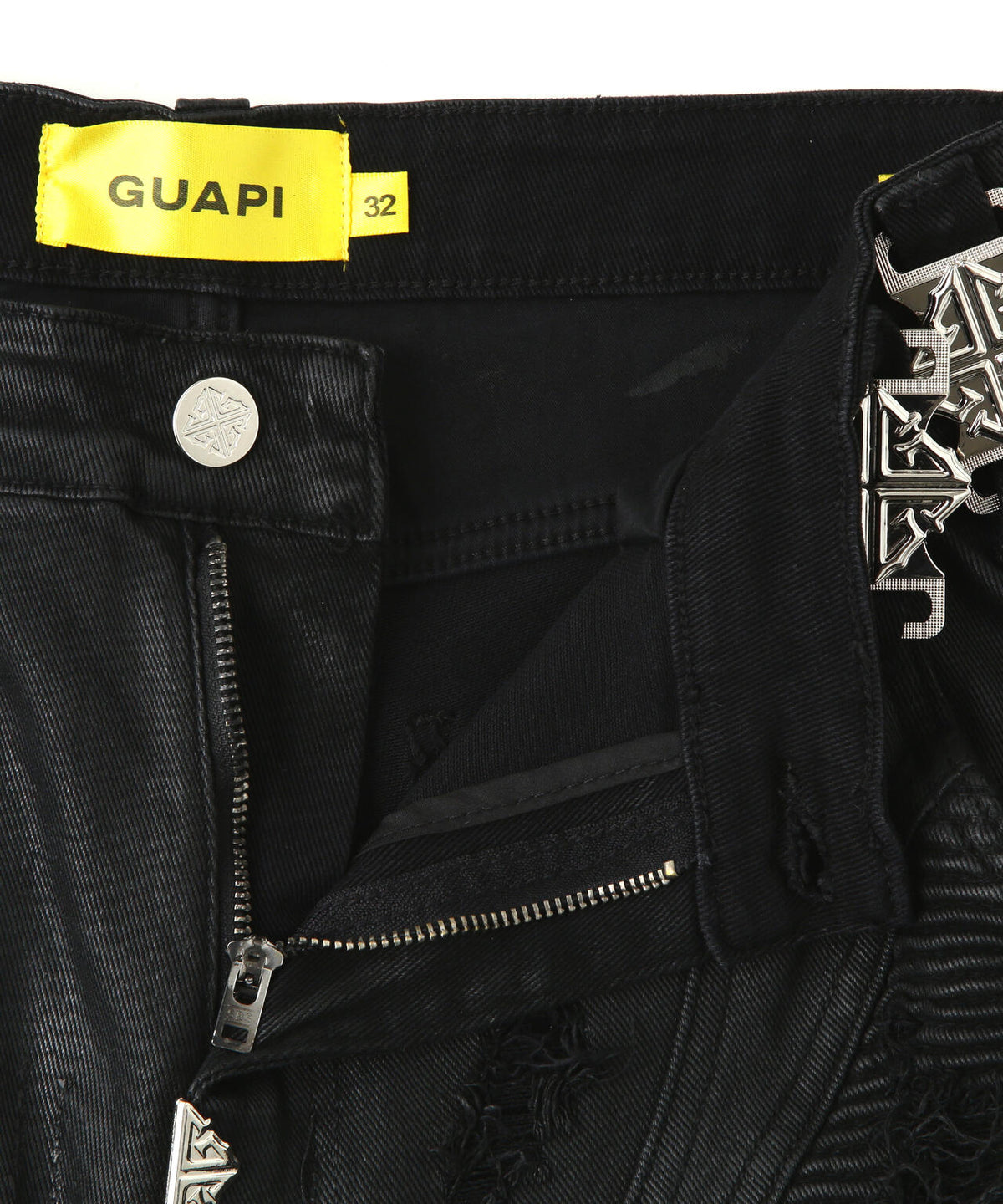 GUAPI/グアピ/Black Ops Waxed Straight Leg Denim