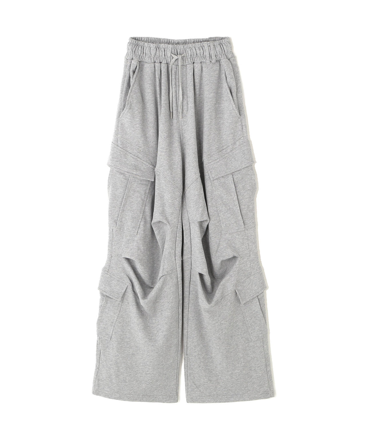 NOT4NERD/ノットフォーナード/DIAGONAL PANEL DART CARGO SWEAT PANTS。