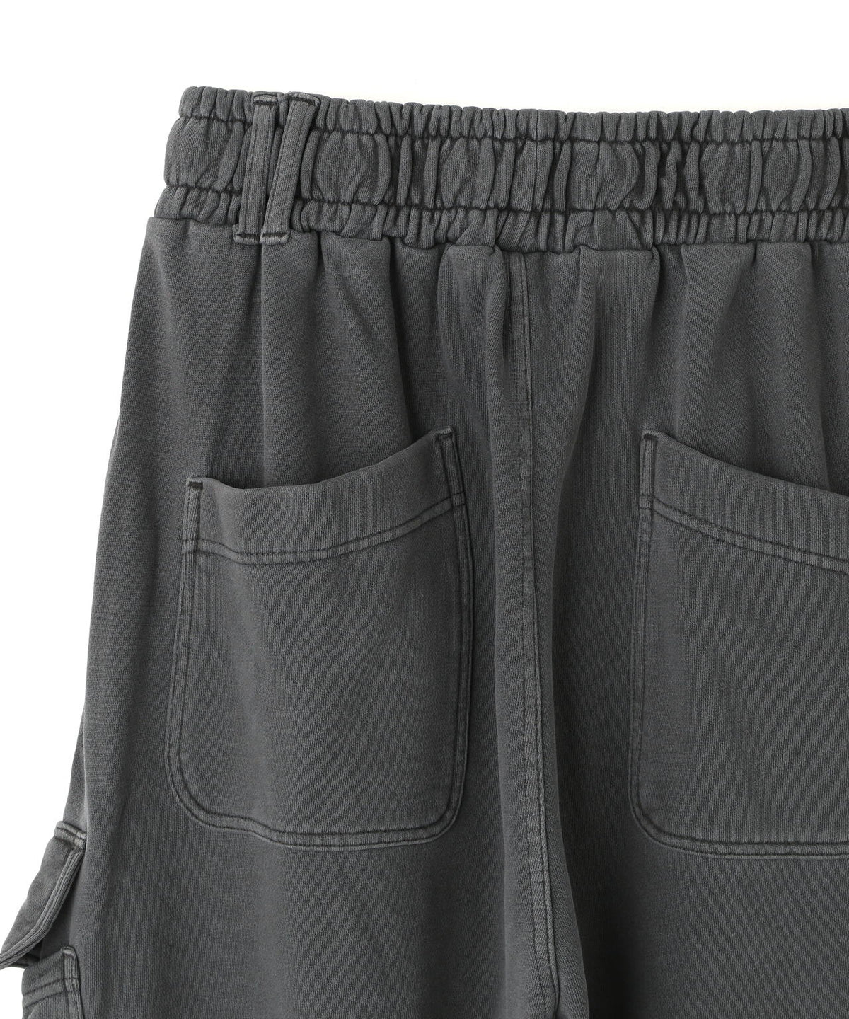 NOT4NERD/ノットフォーナード/DIAGONAL PANEL DART CARGO SWEAT PANTS。