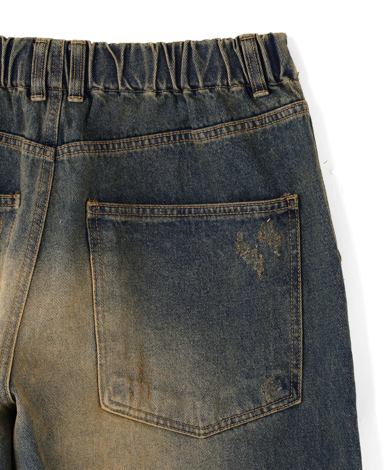 SIS/エスアイエス/Washed Wide Denim pants