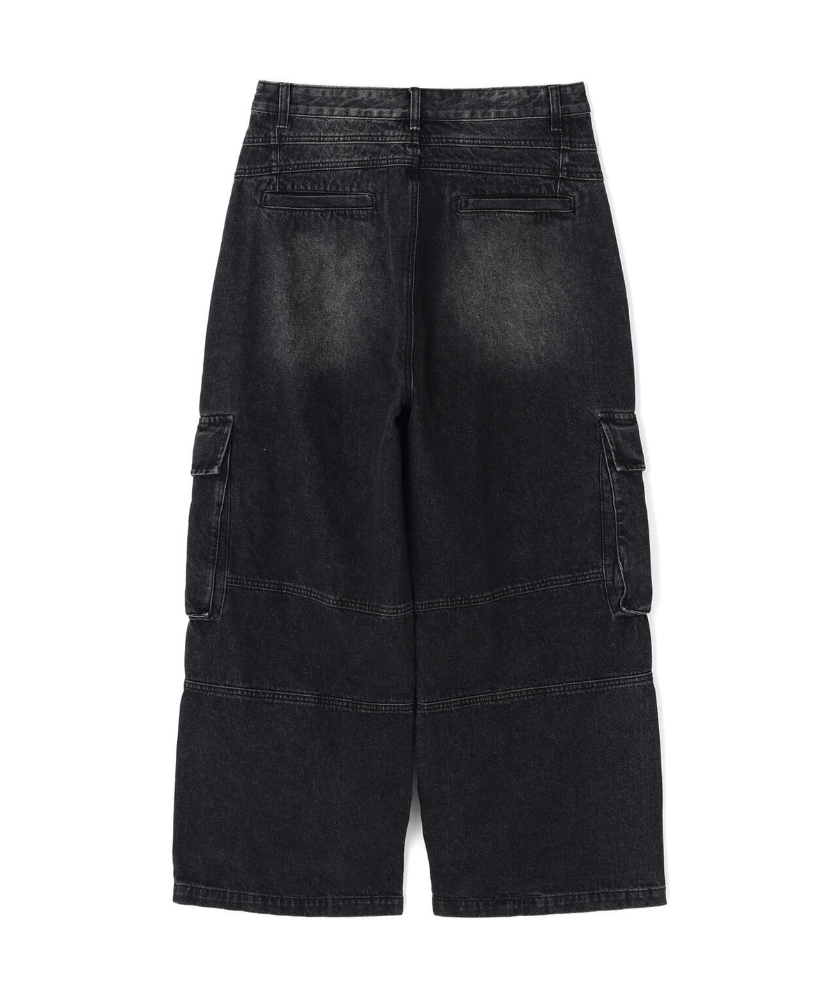 SIS/エスアイエス/Washed Denim Wide Cargo Pants