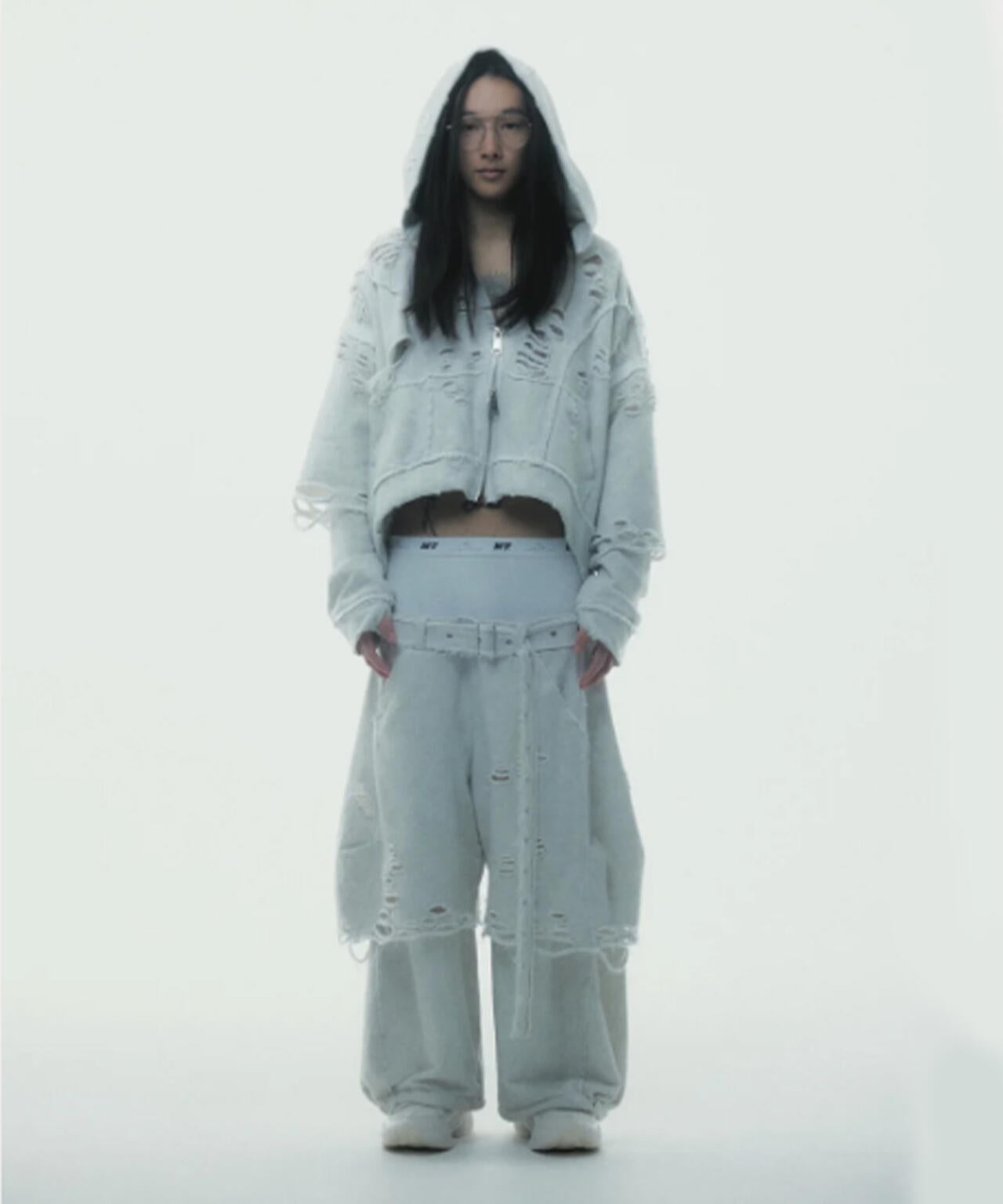 neith./ネイス/Boxer Destroyed Sweat Pants