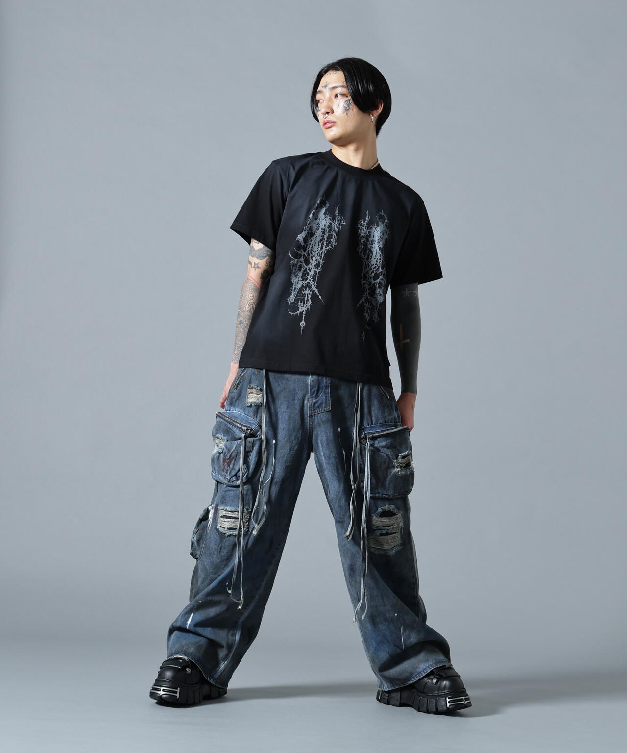 MAVYTH/メヴィス/PAINTED DEBIN CARGO PANTS | L.H.P（エルエイチピー